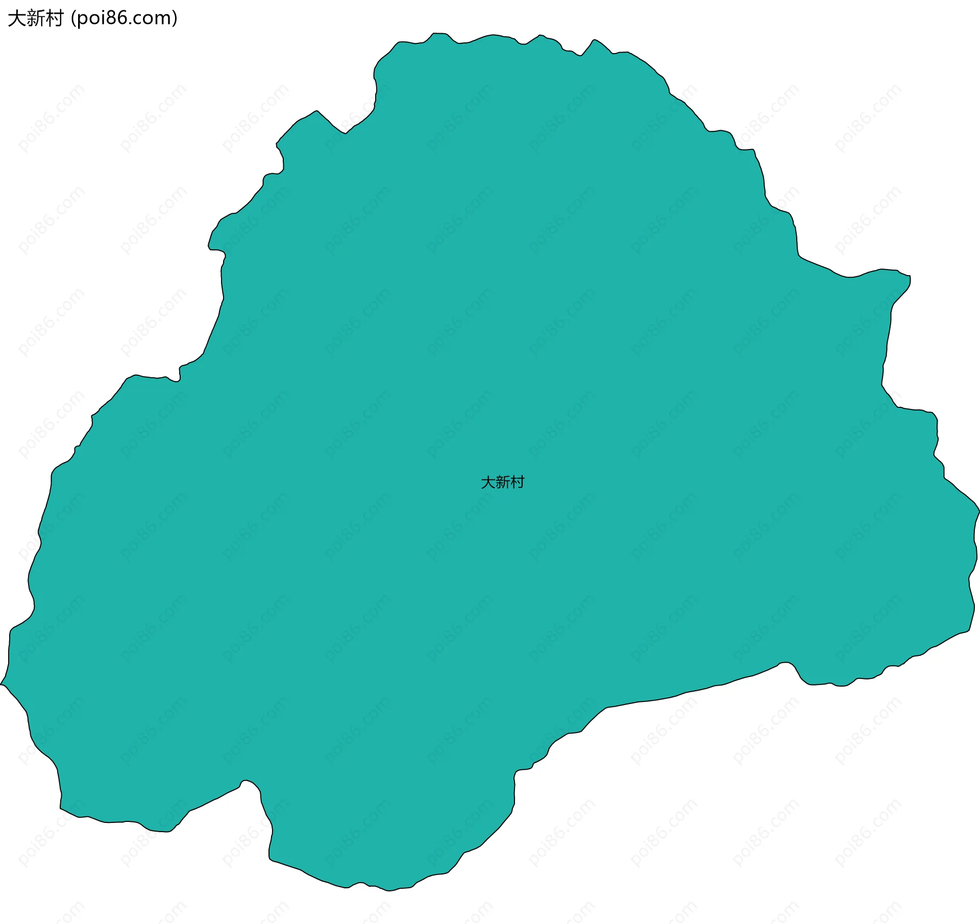 大新村边界地图