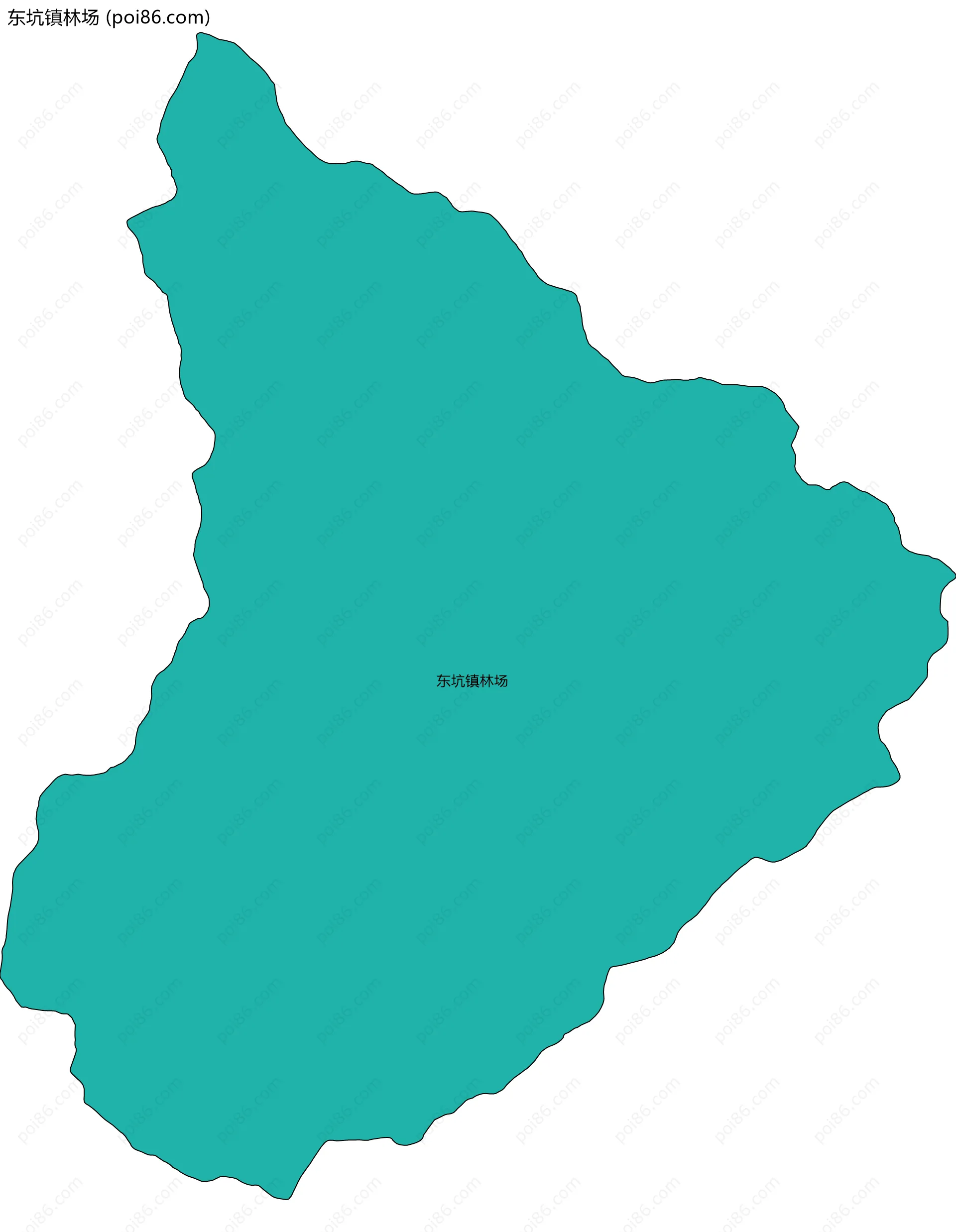 东坑镇林场边界地图