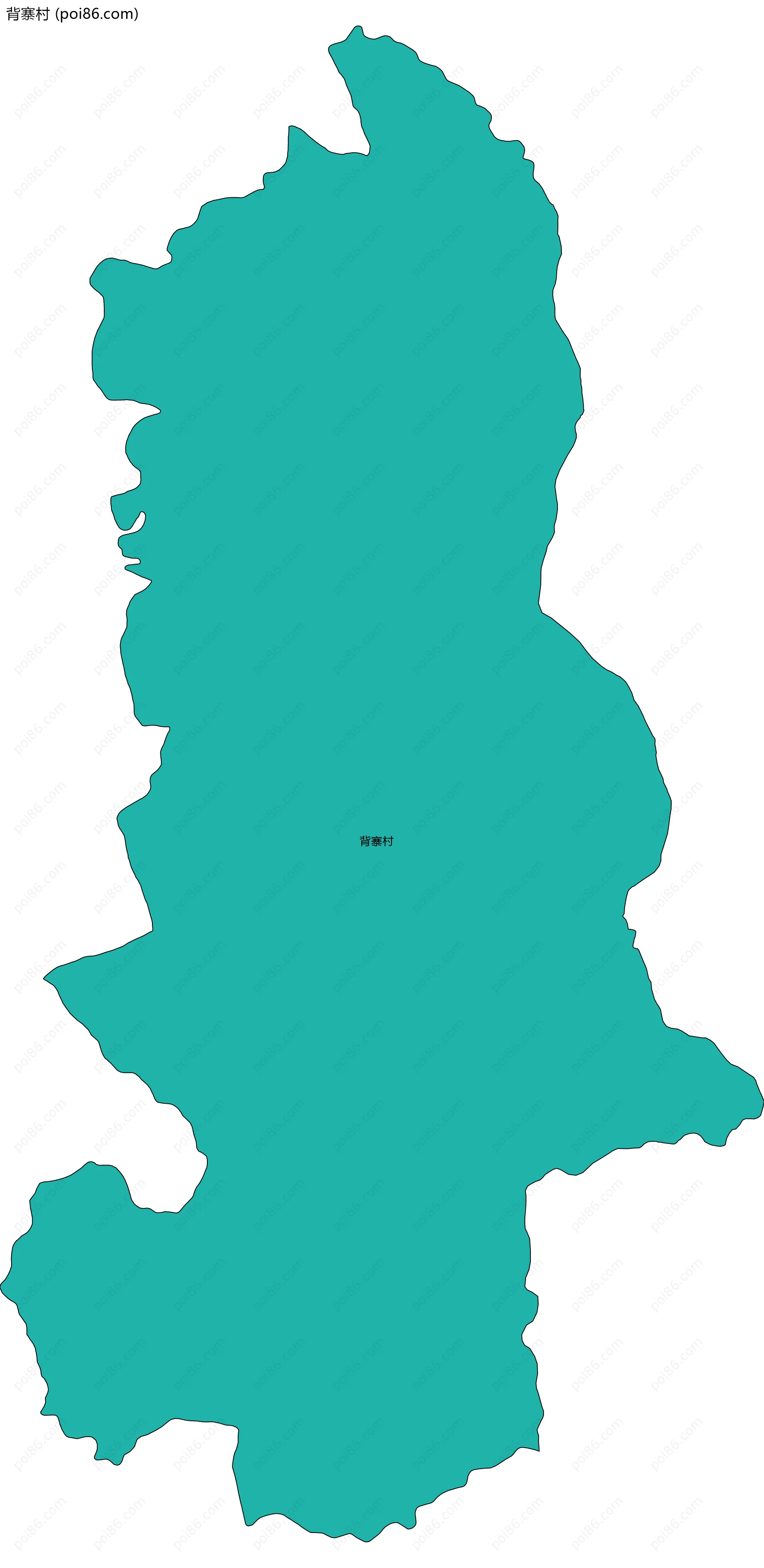 背寨村边界地图