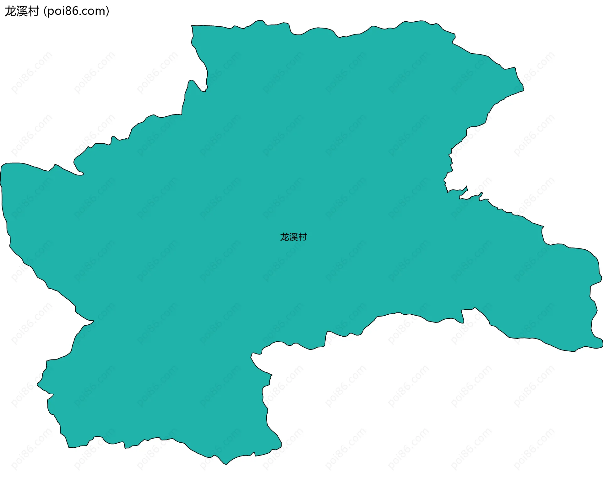 龙溪村边界地图