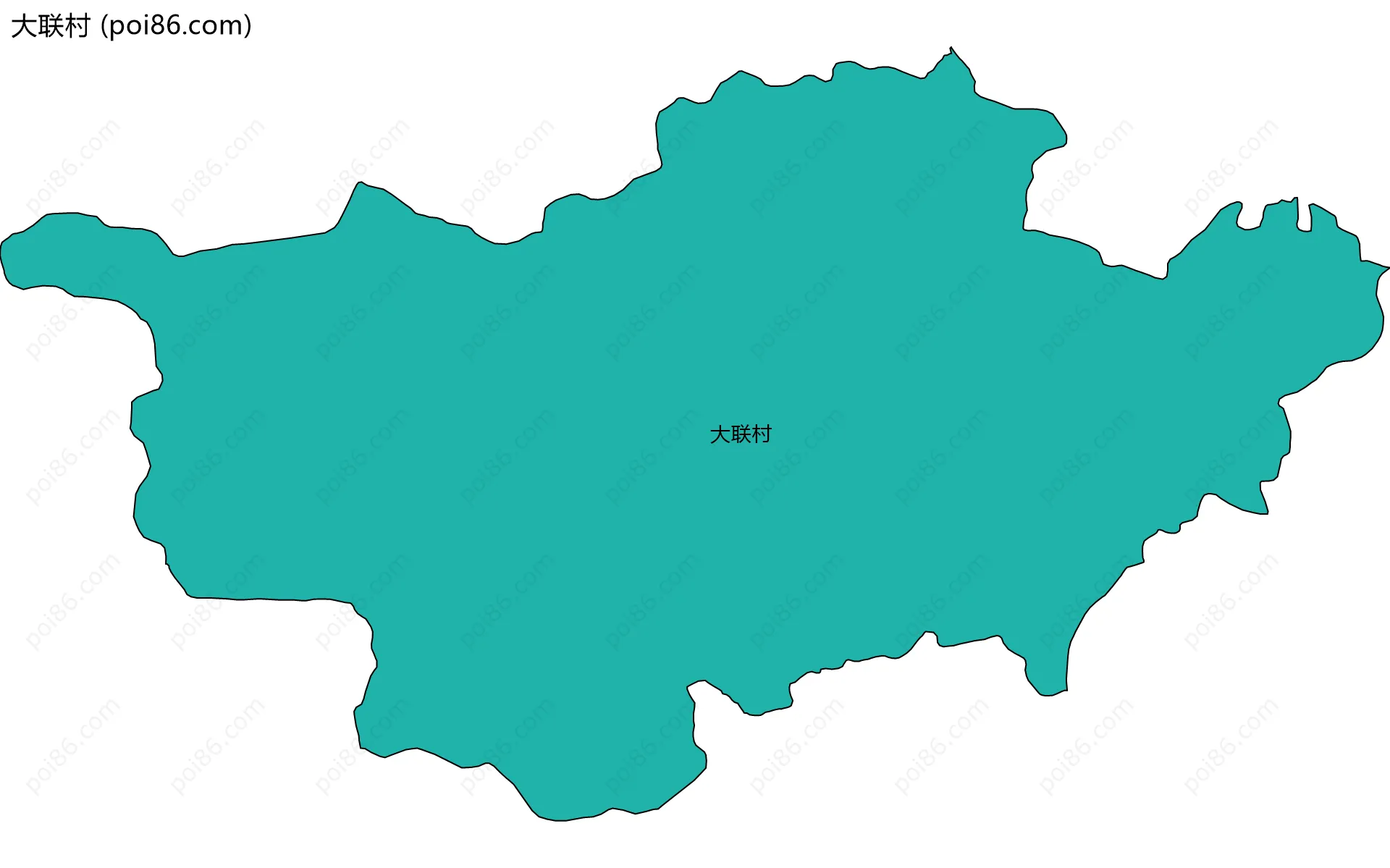 大联村边界地图