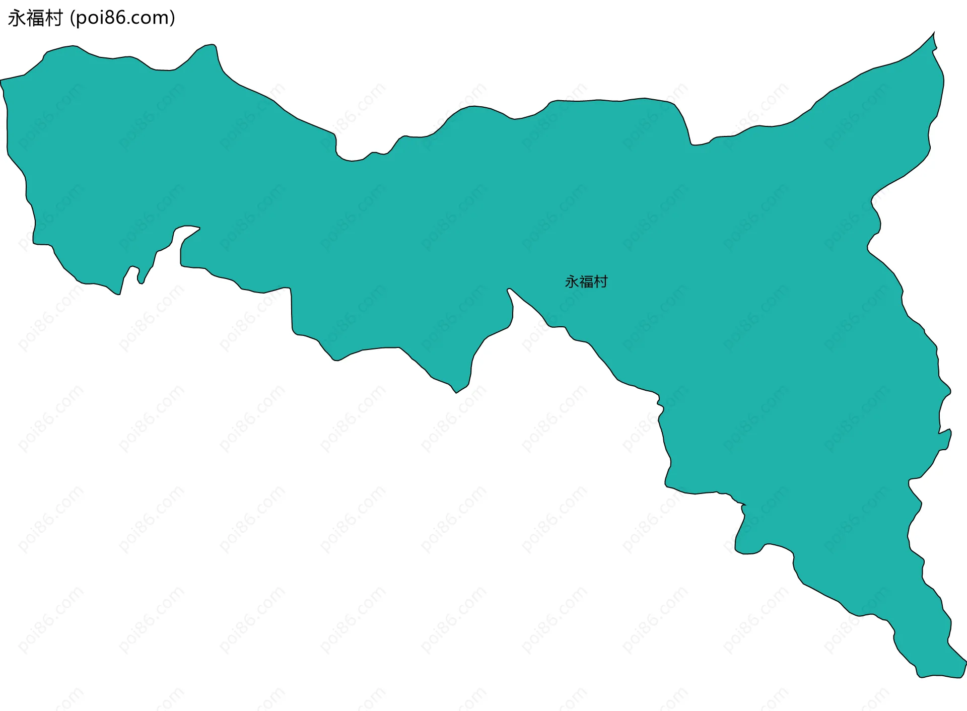 永福村边界地图