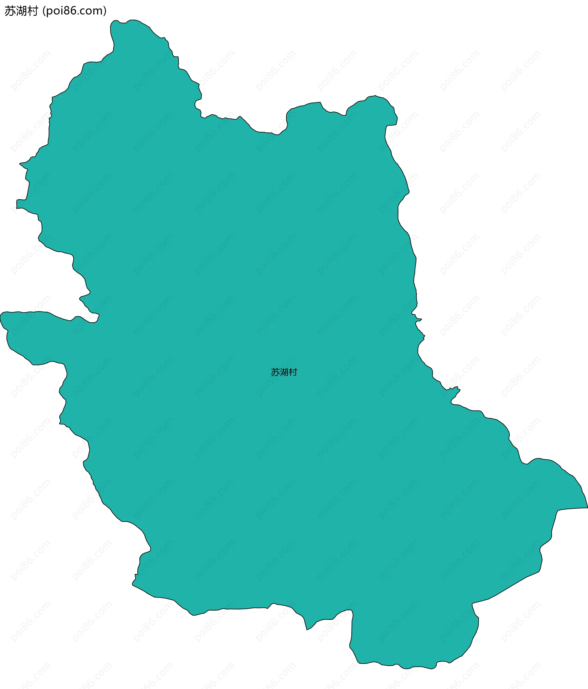 苏湖村边界地图