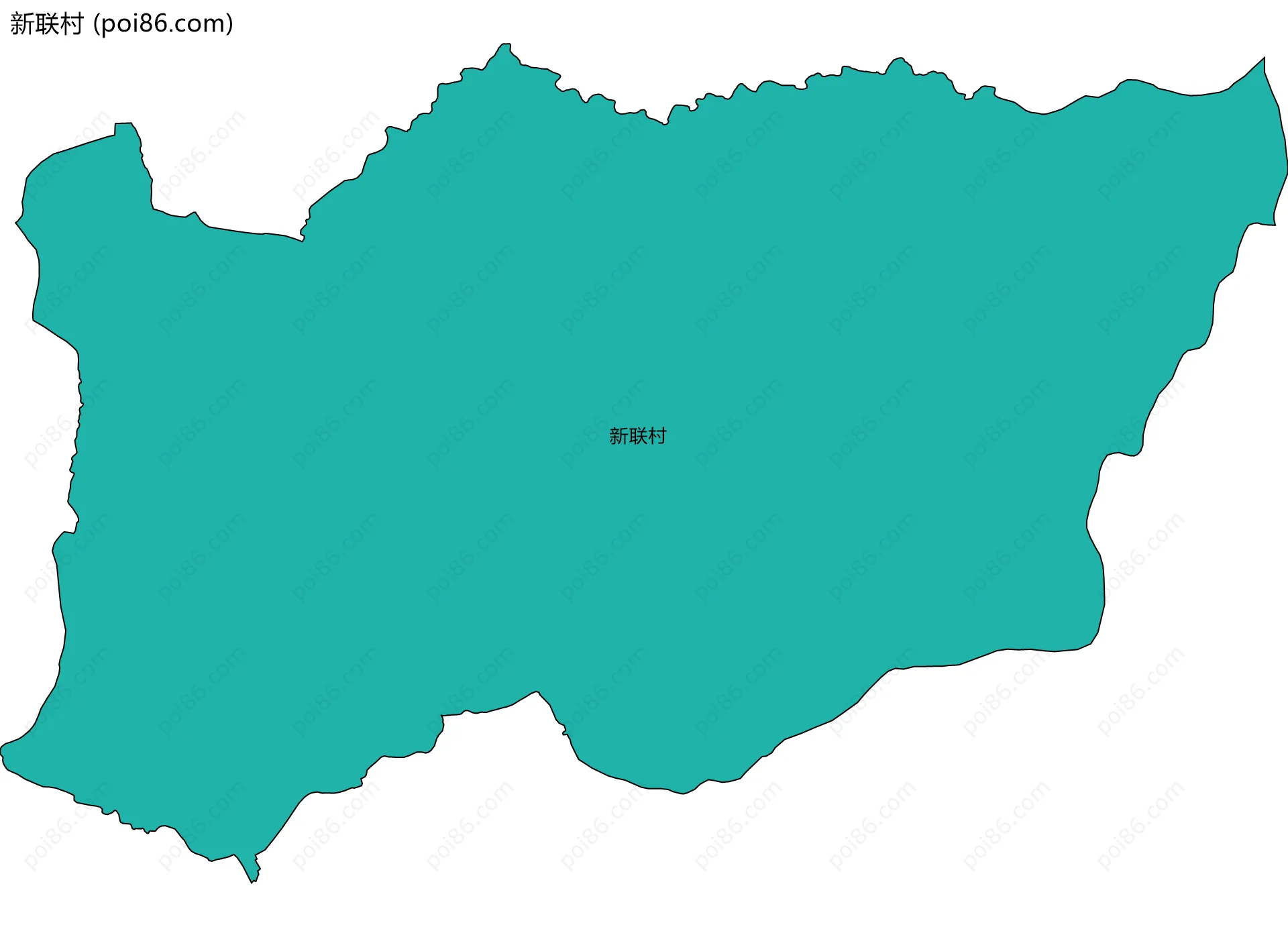 新联村边界地图