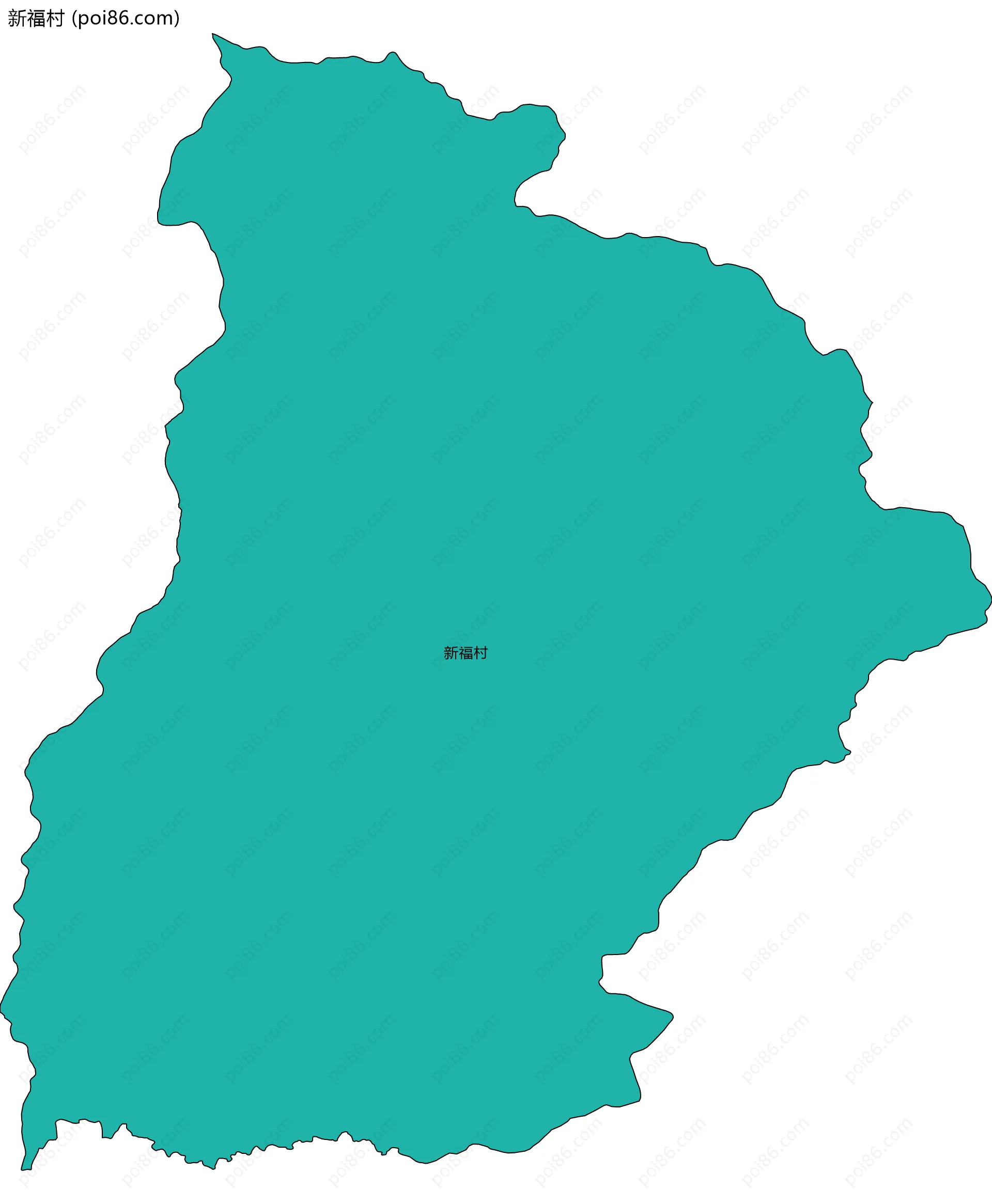 新福村边界地图