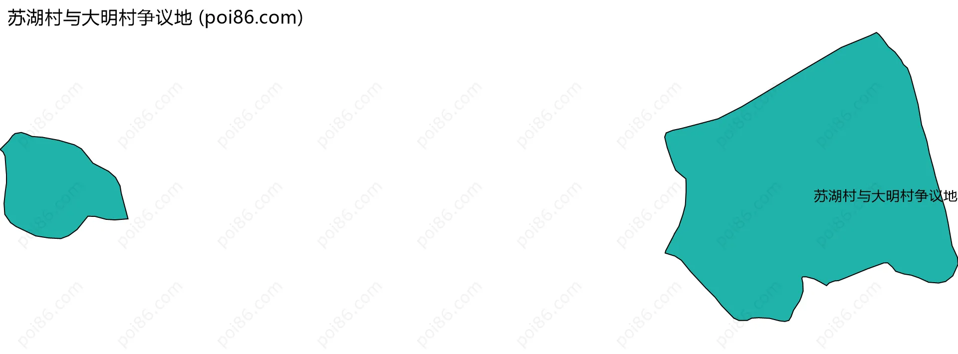 苏湖村与大明村争议地边界地图