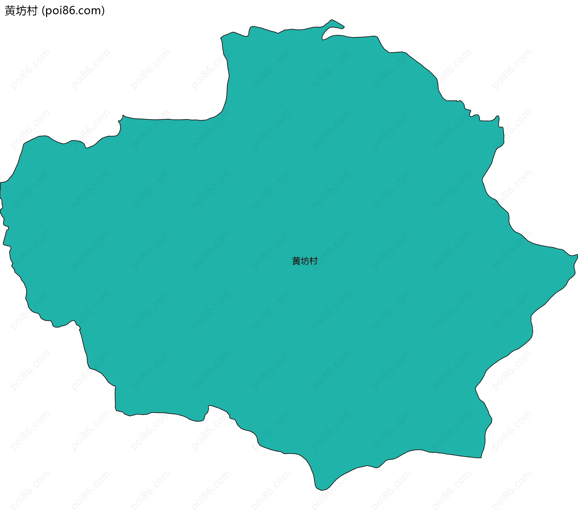 黄坊村边界地图