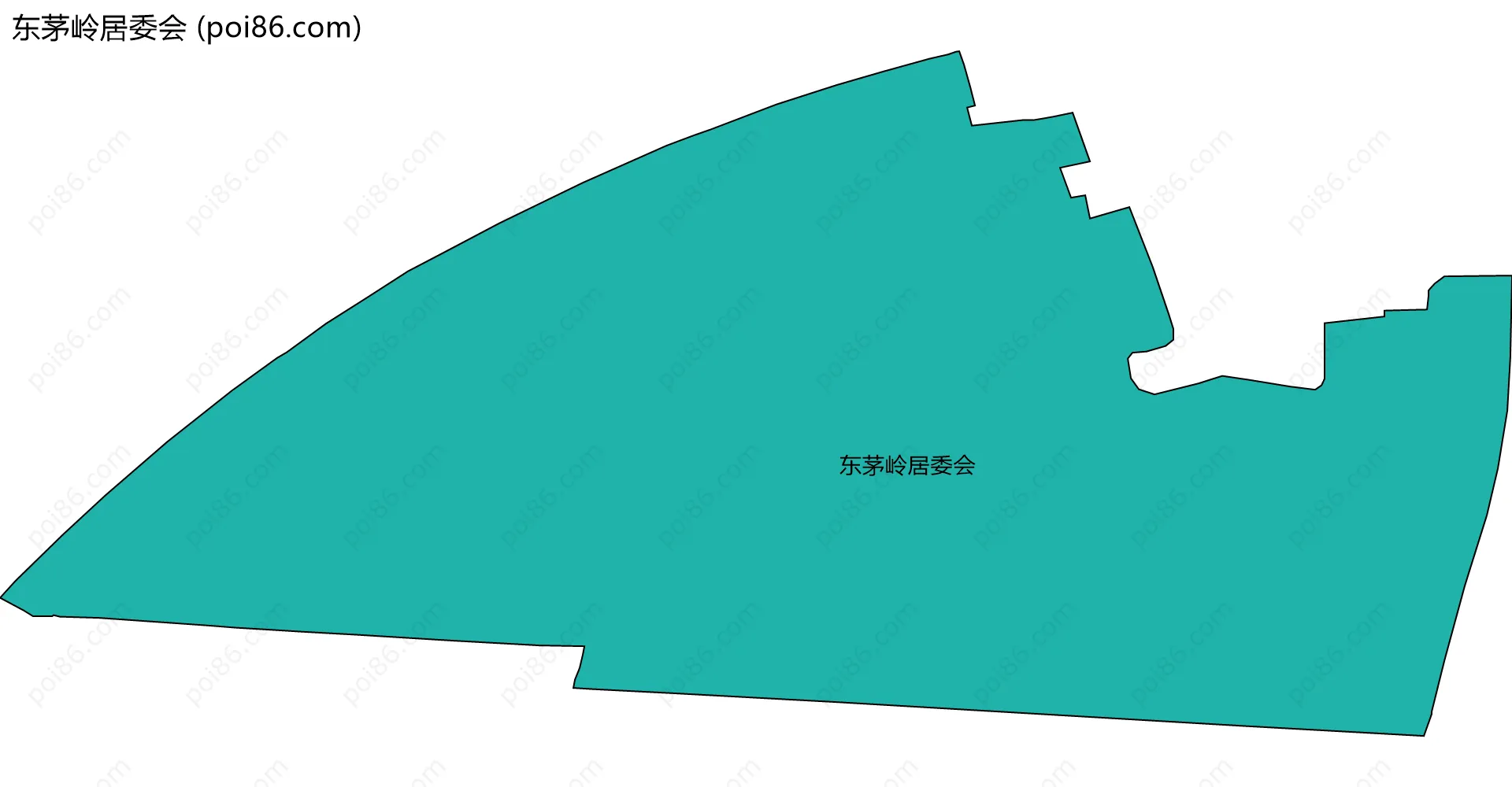 东茅岭居委会边界地图