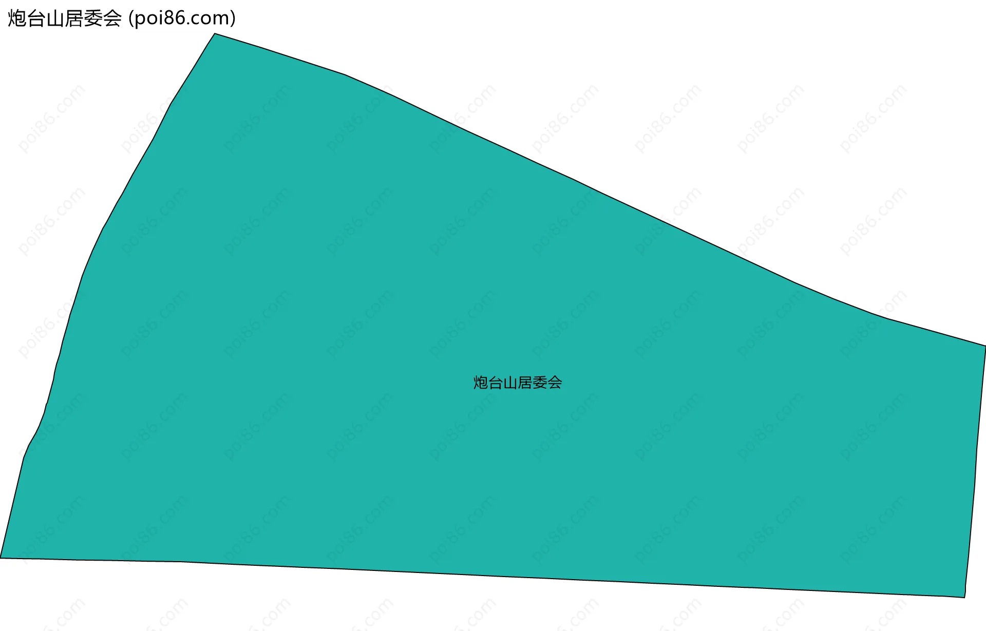 炮台山居委会边界地图