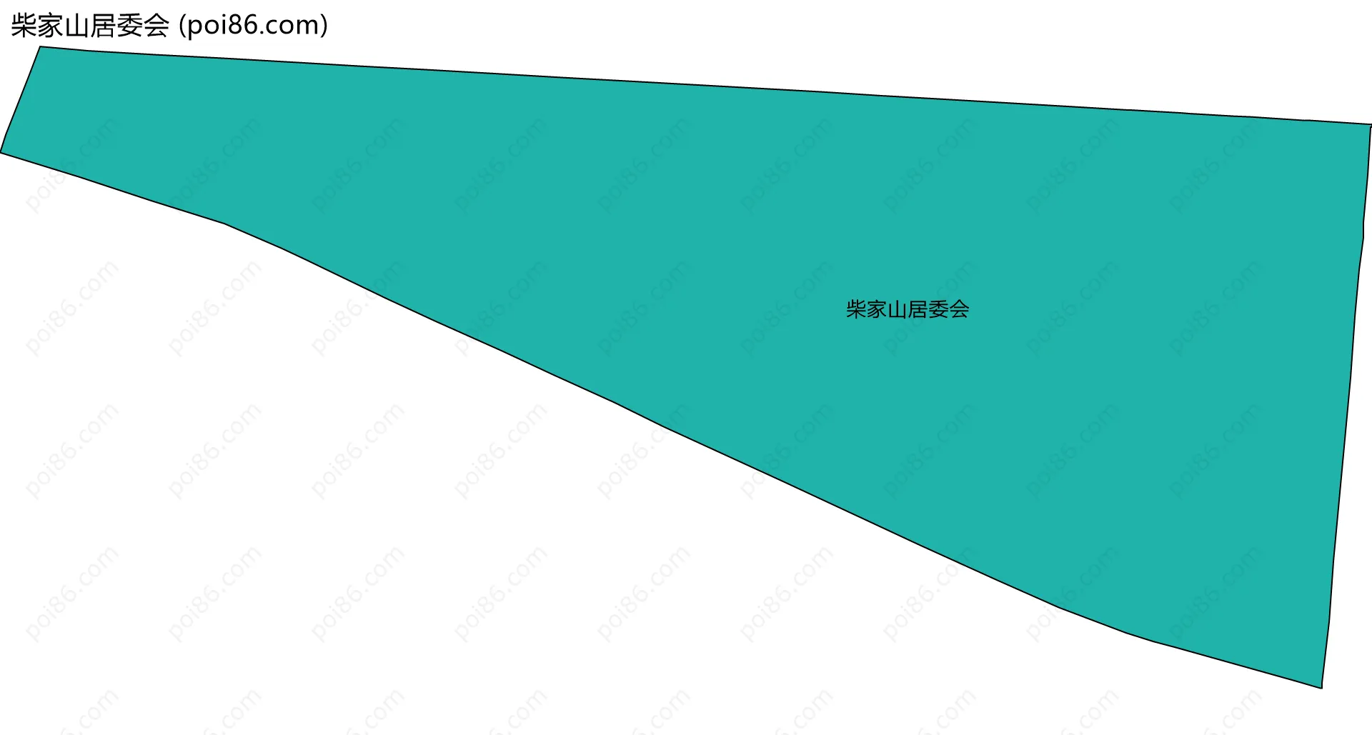 柴家山居委会边界地图