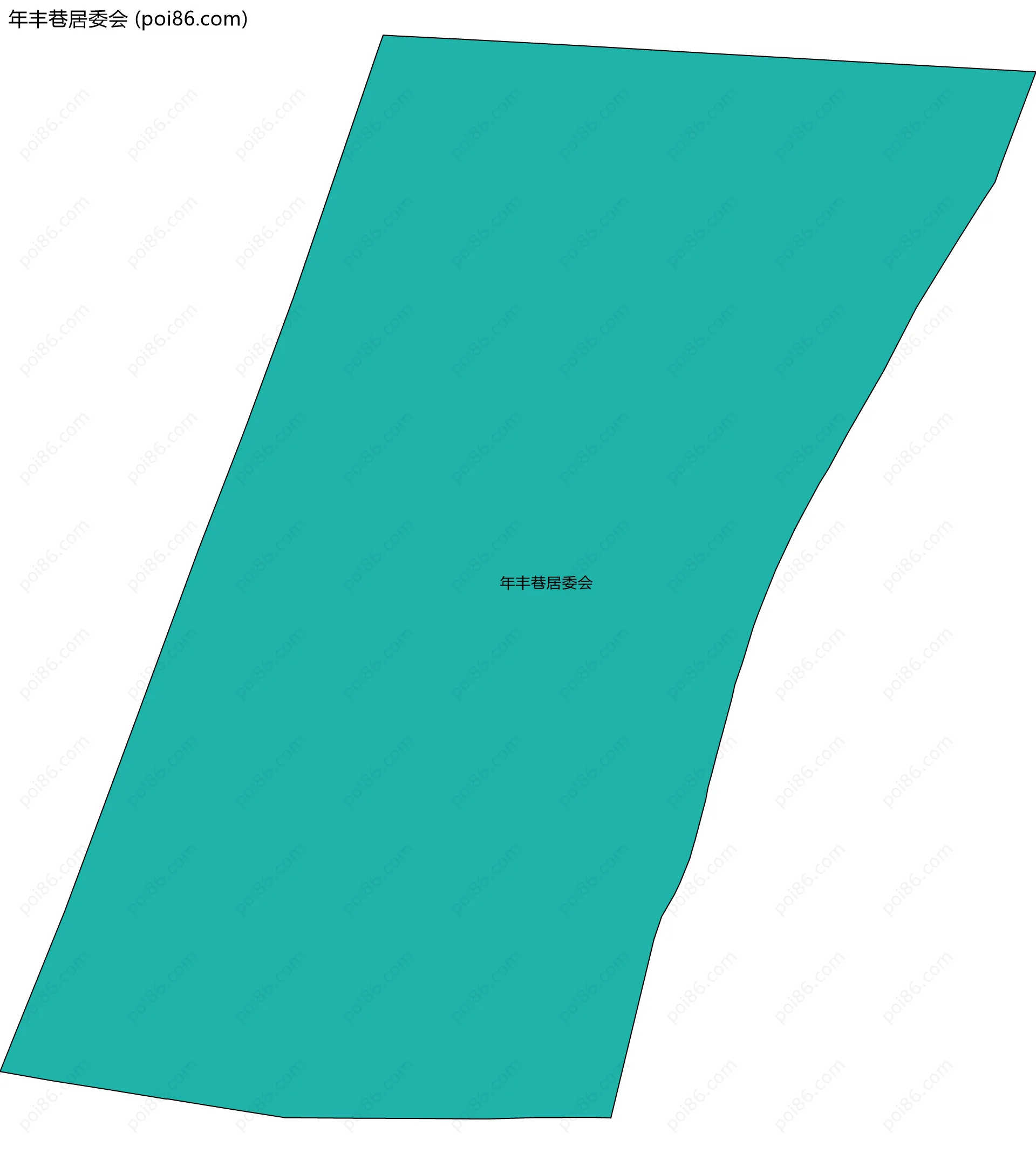 年丰巷居委会边界地图