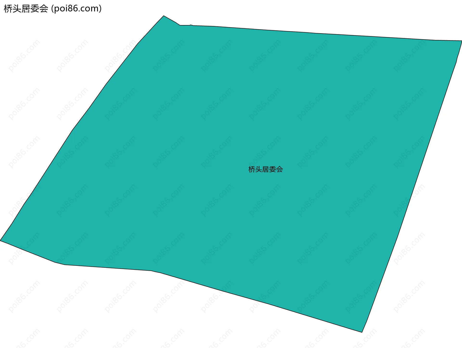 桥头居委会边界地图