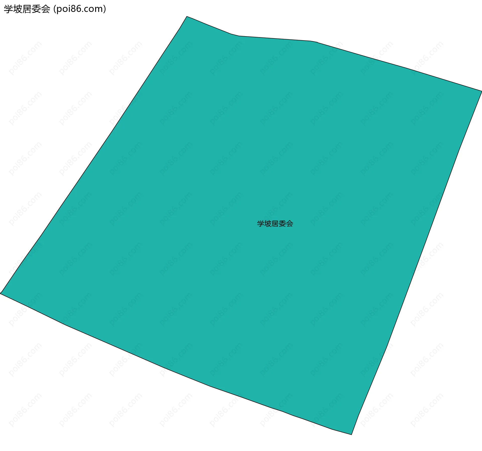 学坡居委会边界地图