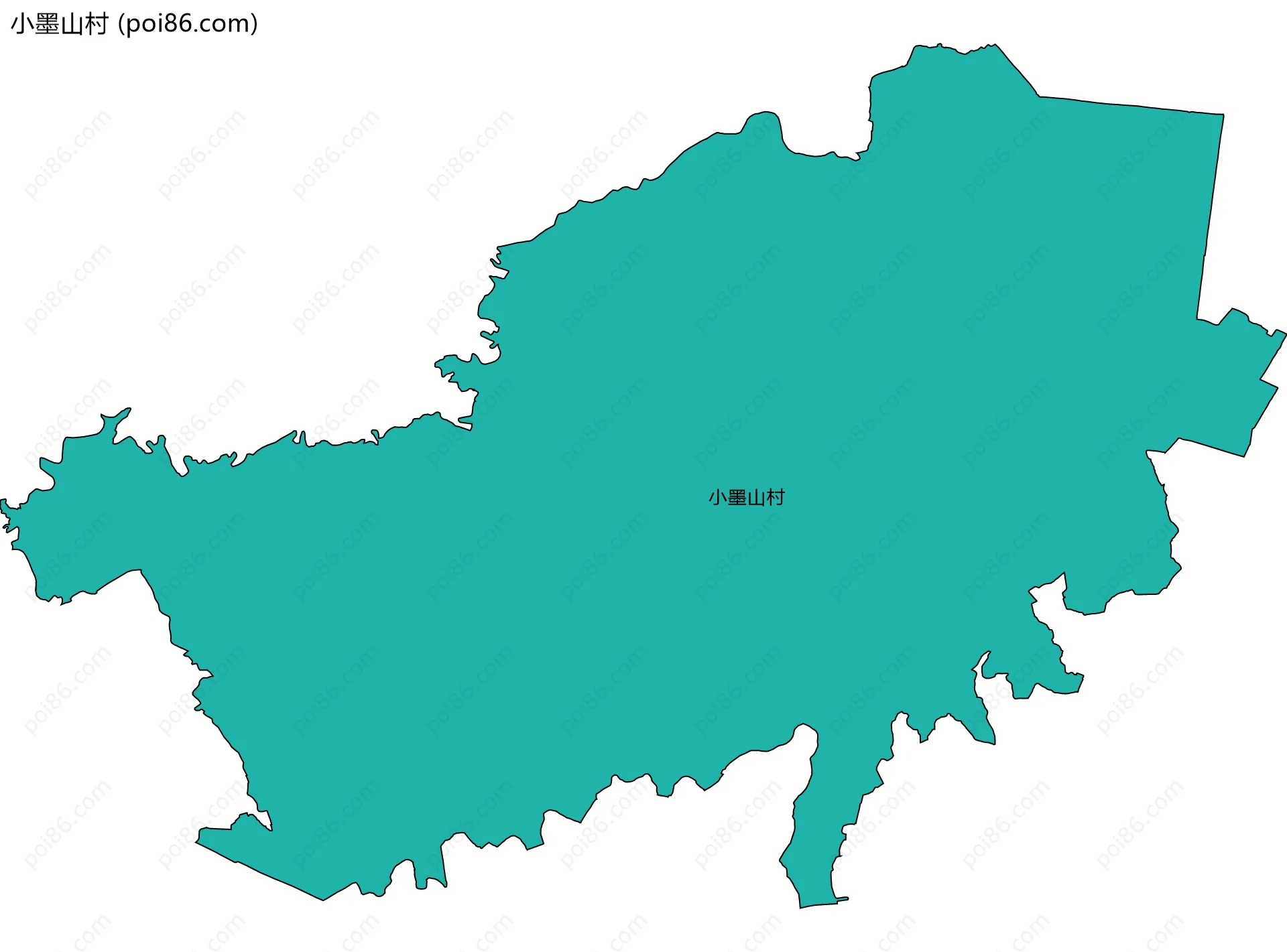 小墨山村边界地图