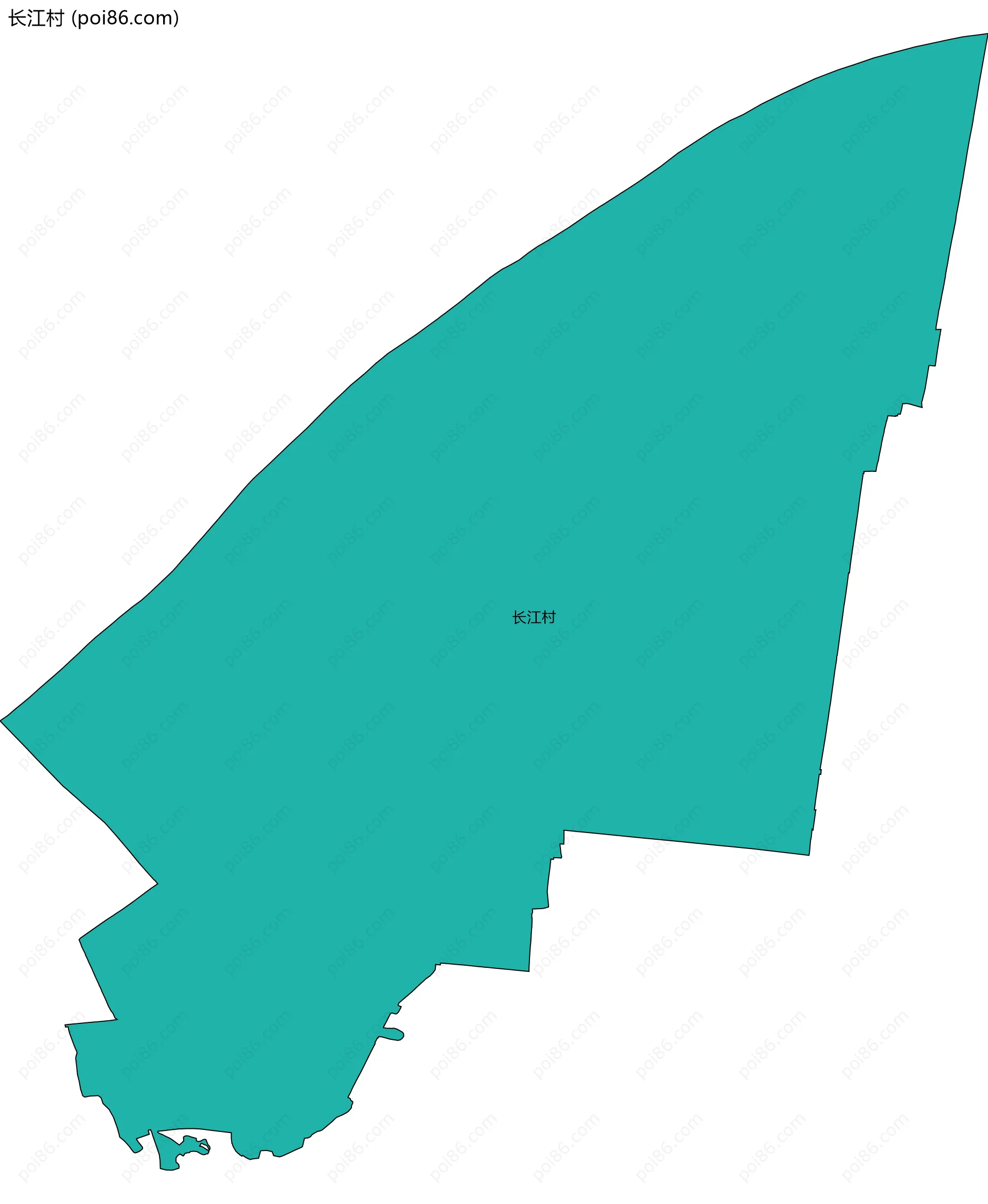 长江村边界地图