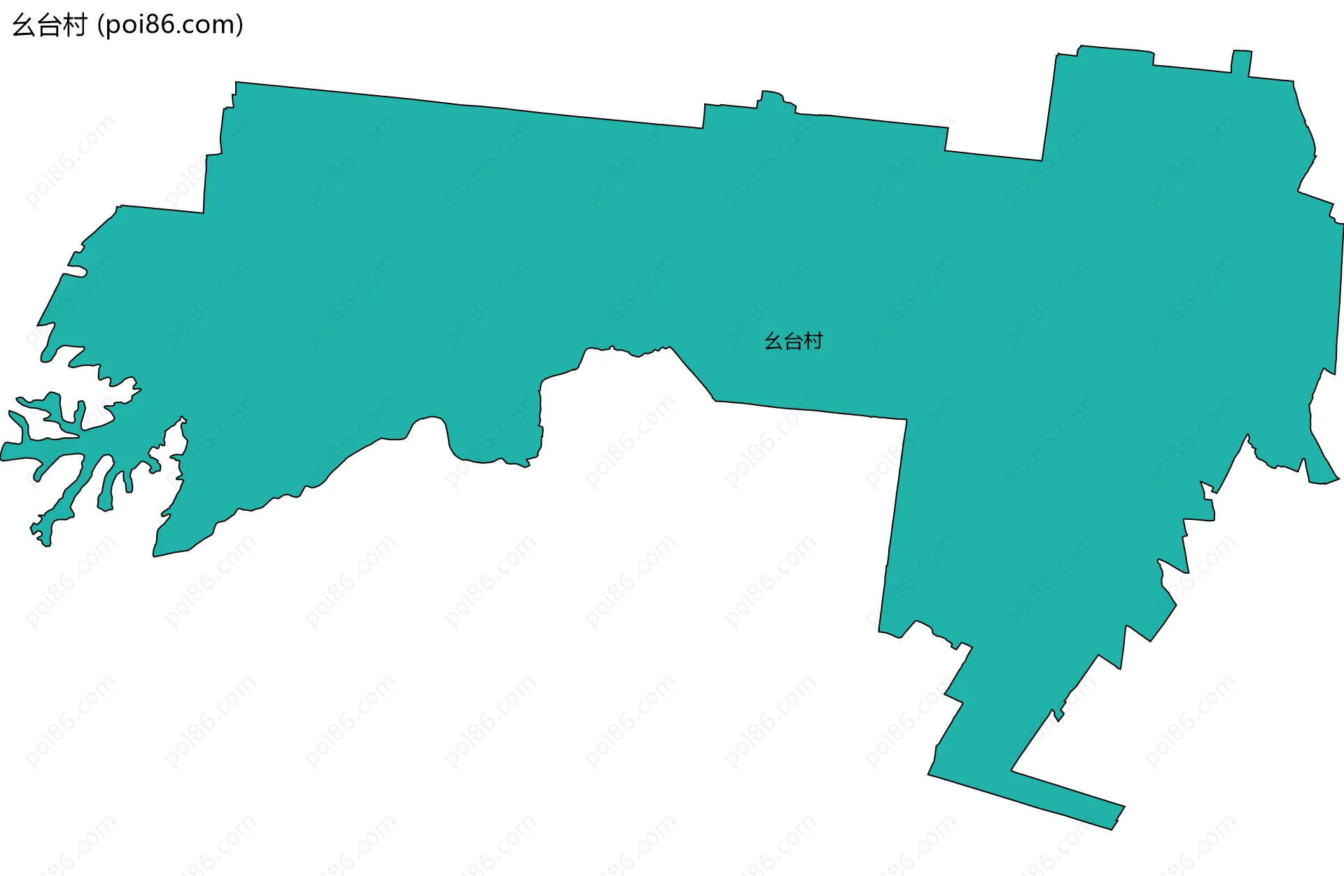幺台村边界地图