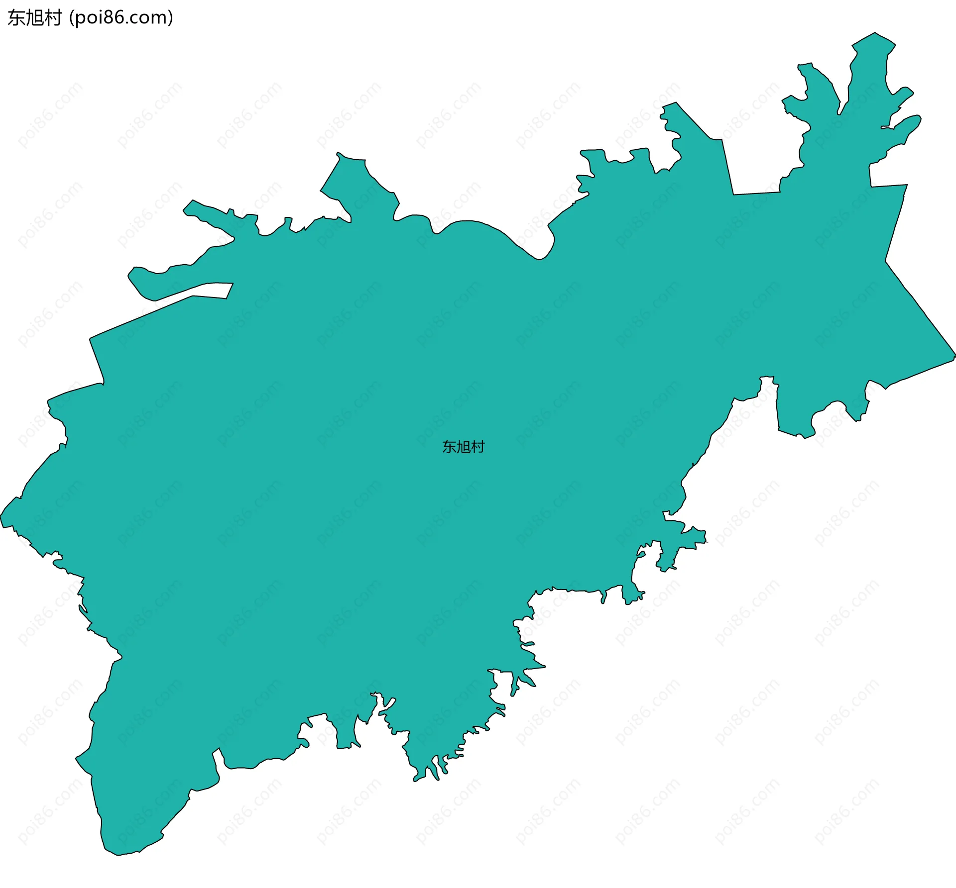 东旭村边界地图