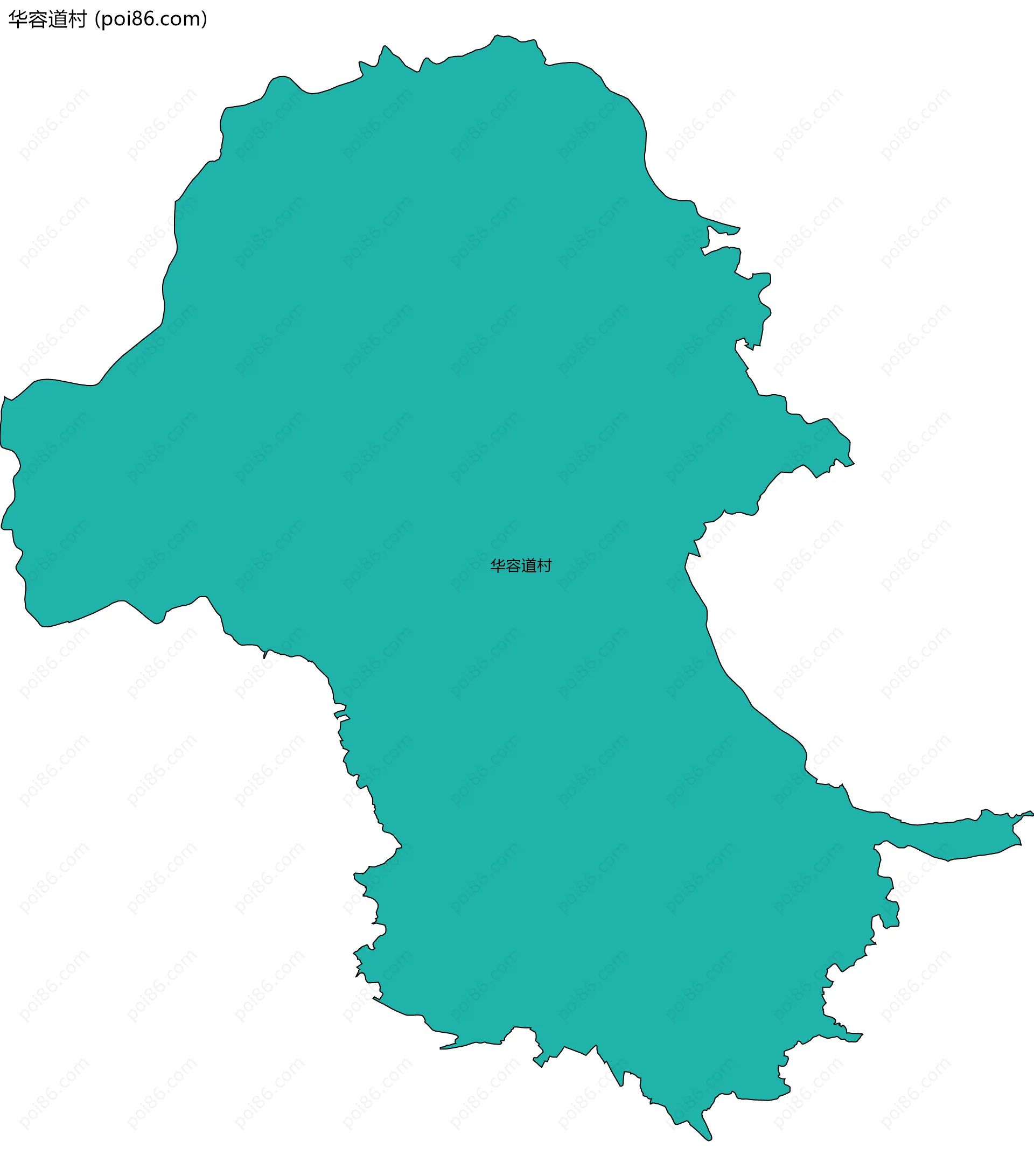 华容道村边界地图