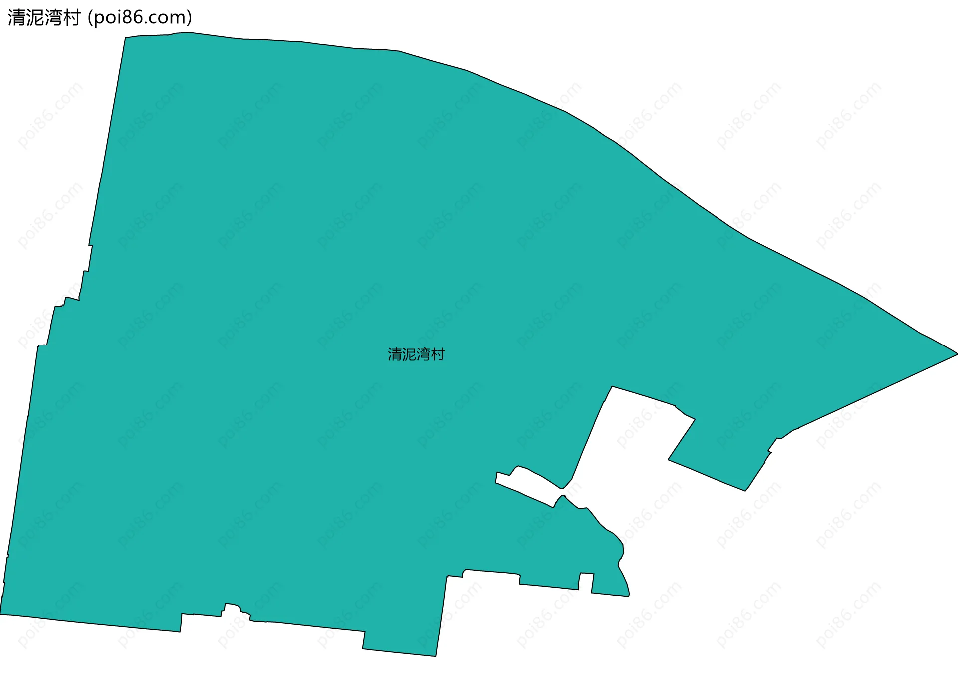 清泥湾村边界地图