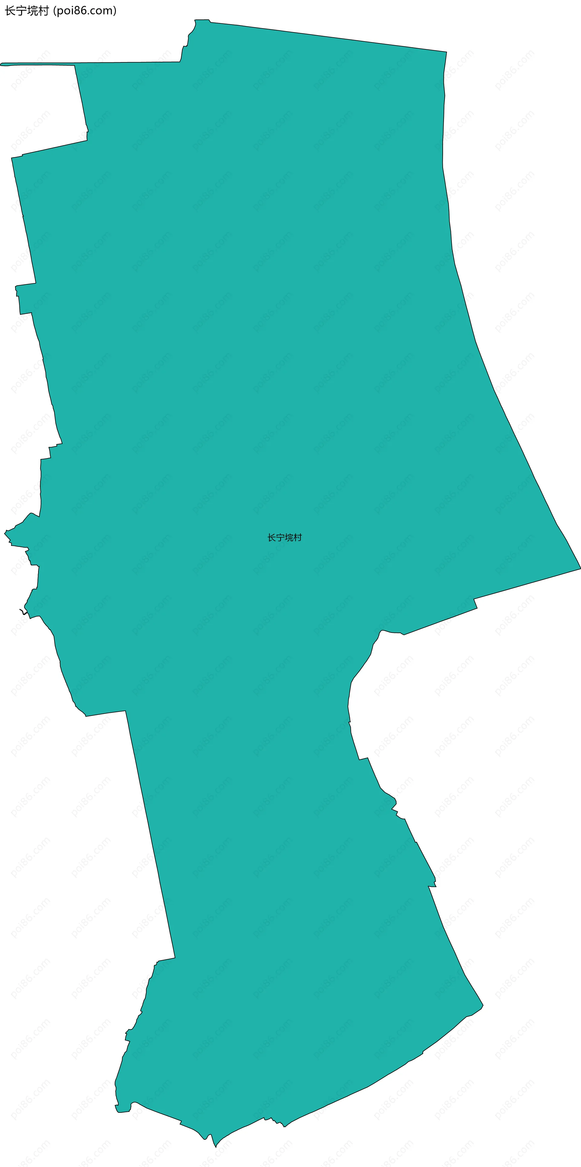 长宁垸村边界地图