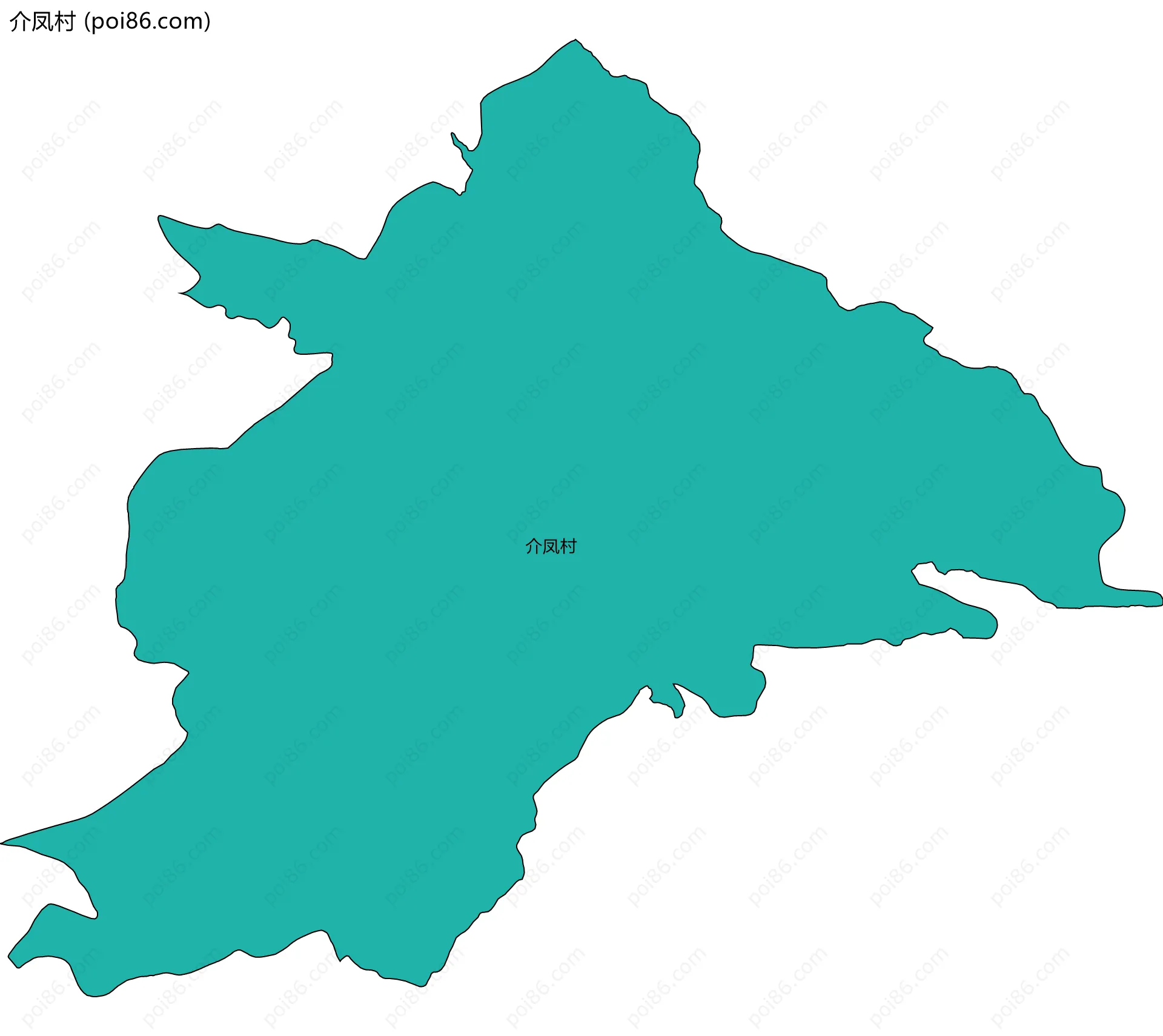 介凤村边界地图