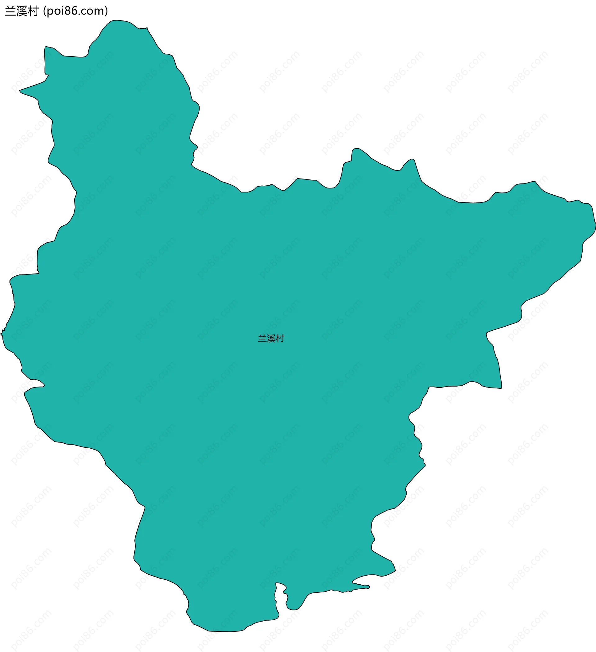 兰溪村边界地图