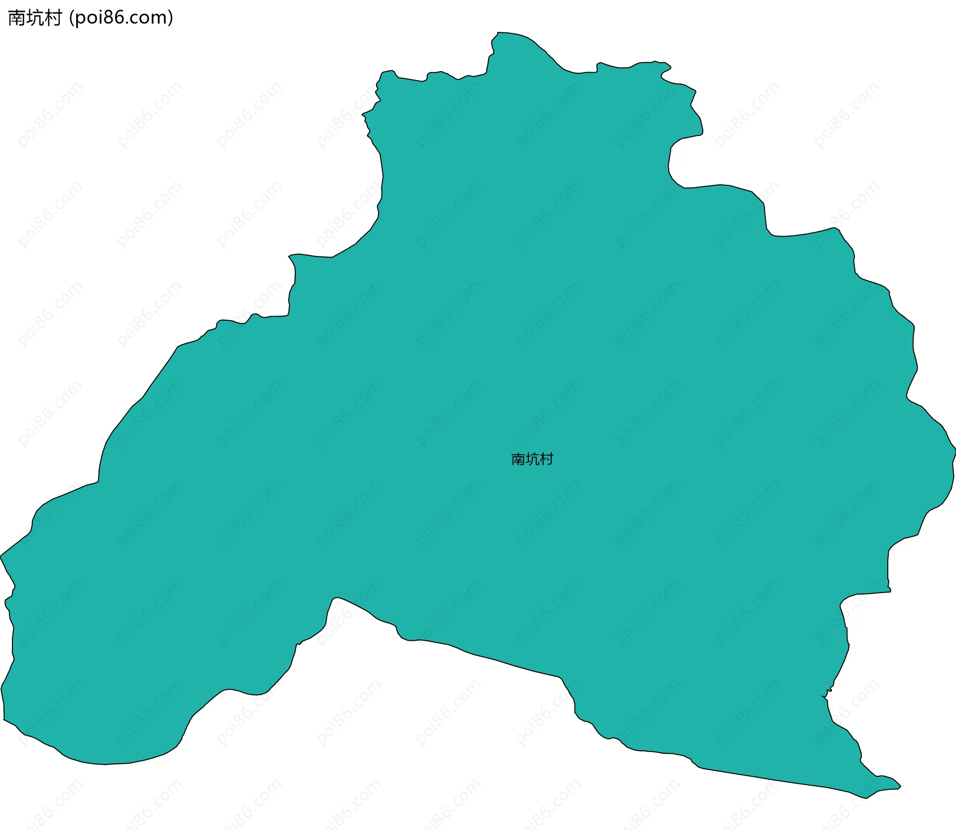 南坑村边界地图