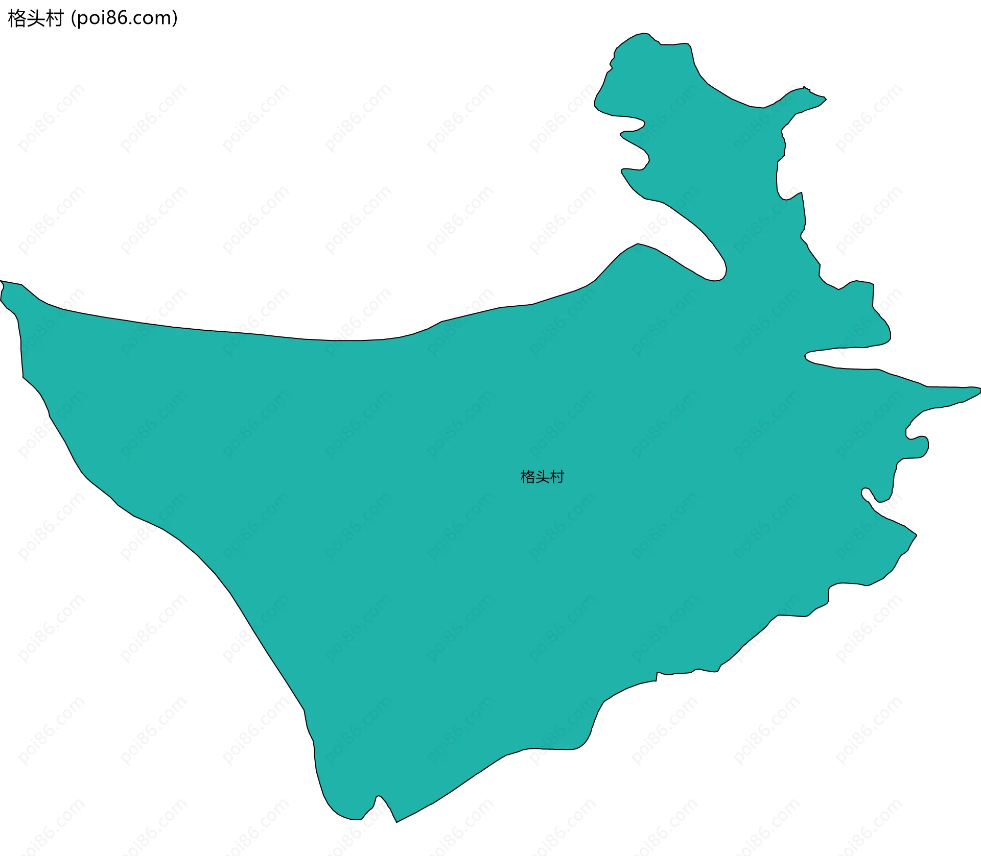 格头村边界地图