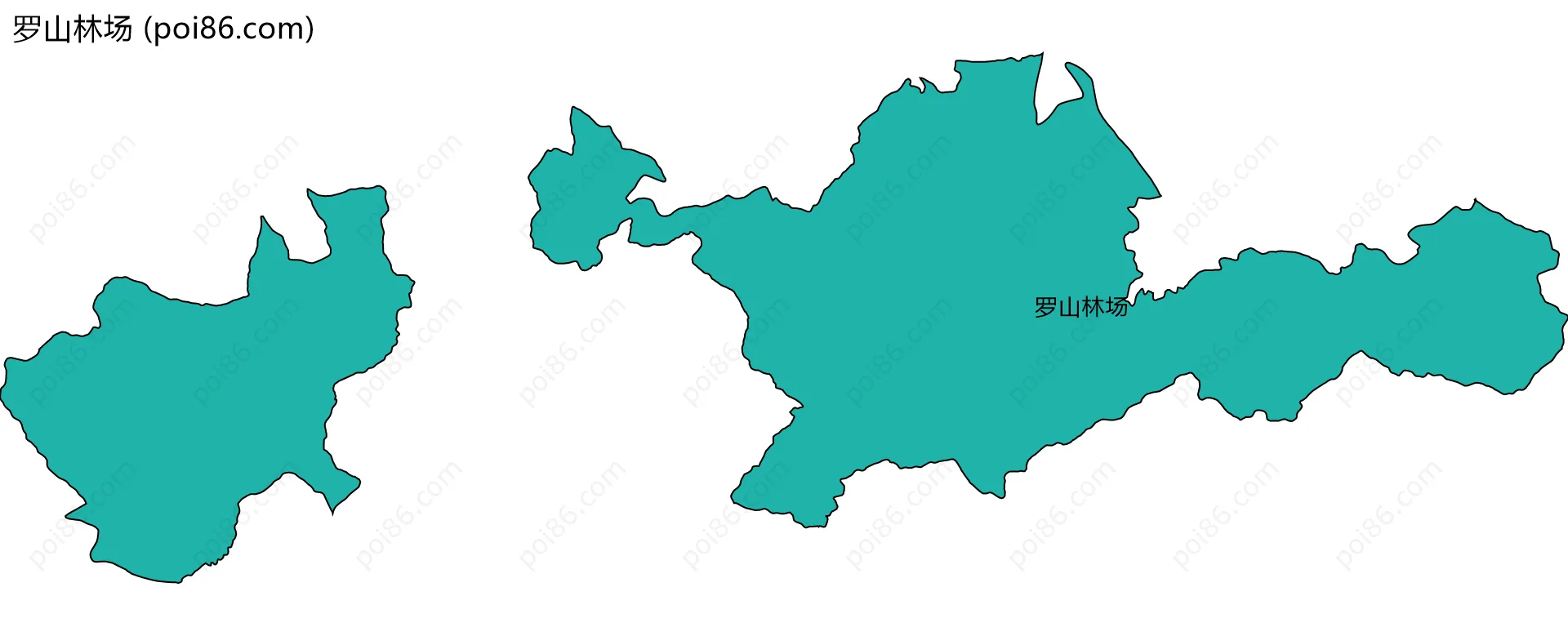 罗山林场边界地图