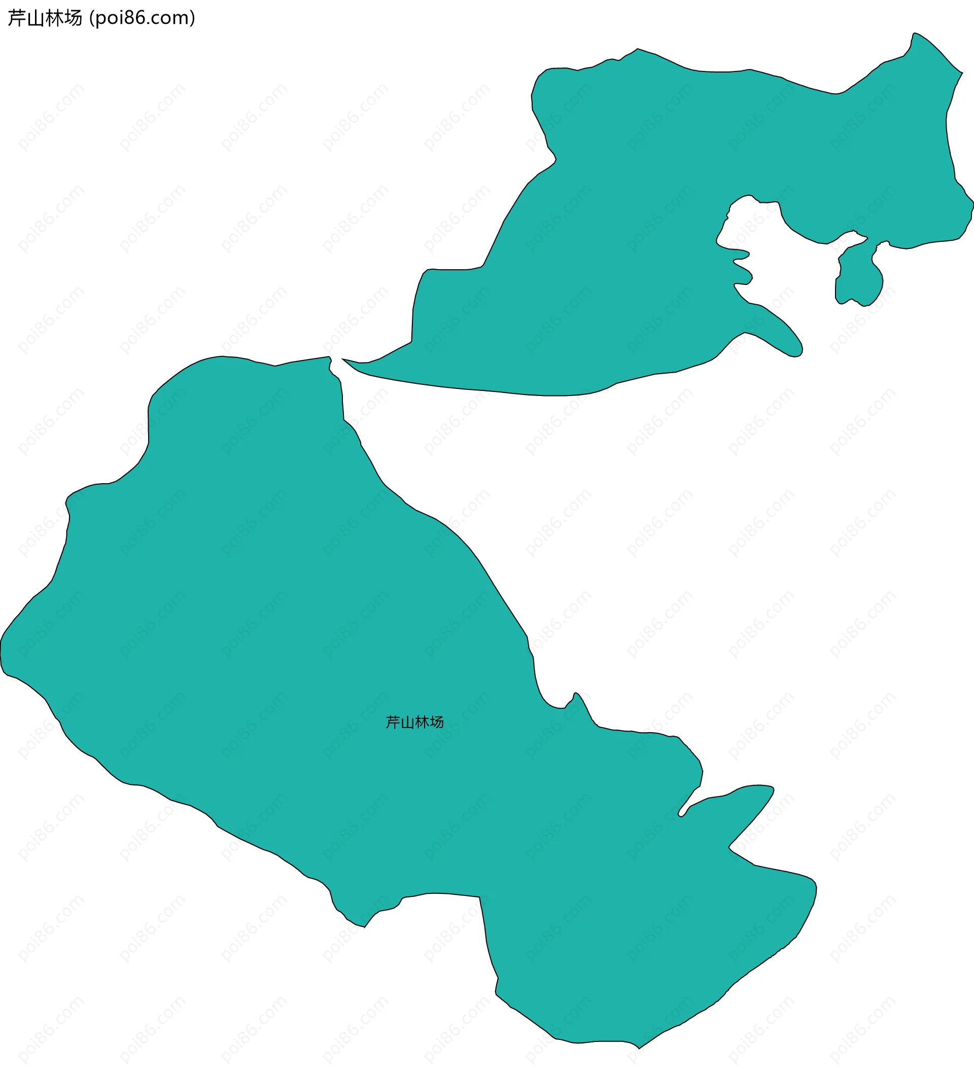 芹山林场边界地图