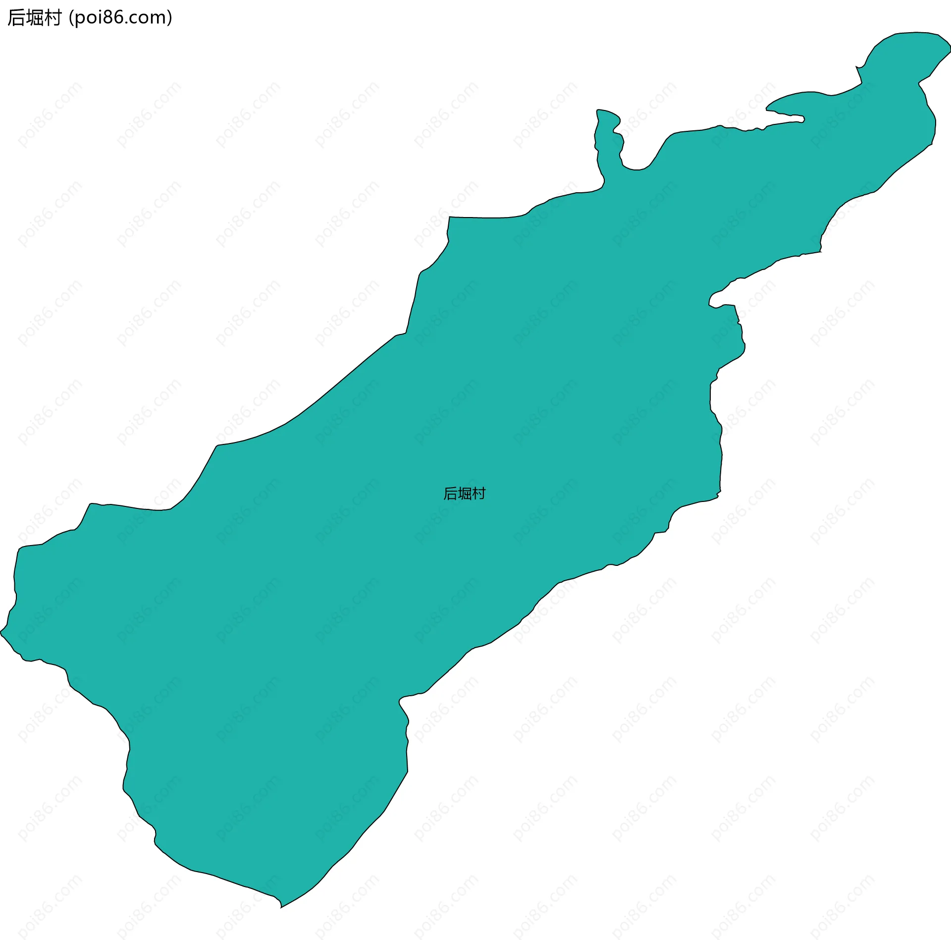 后堀村边界地图