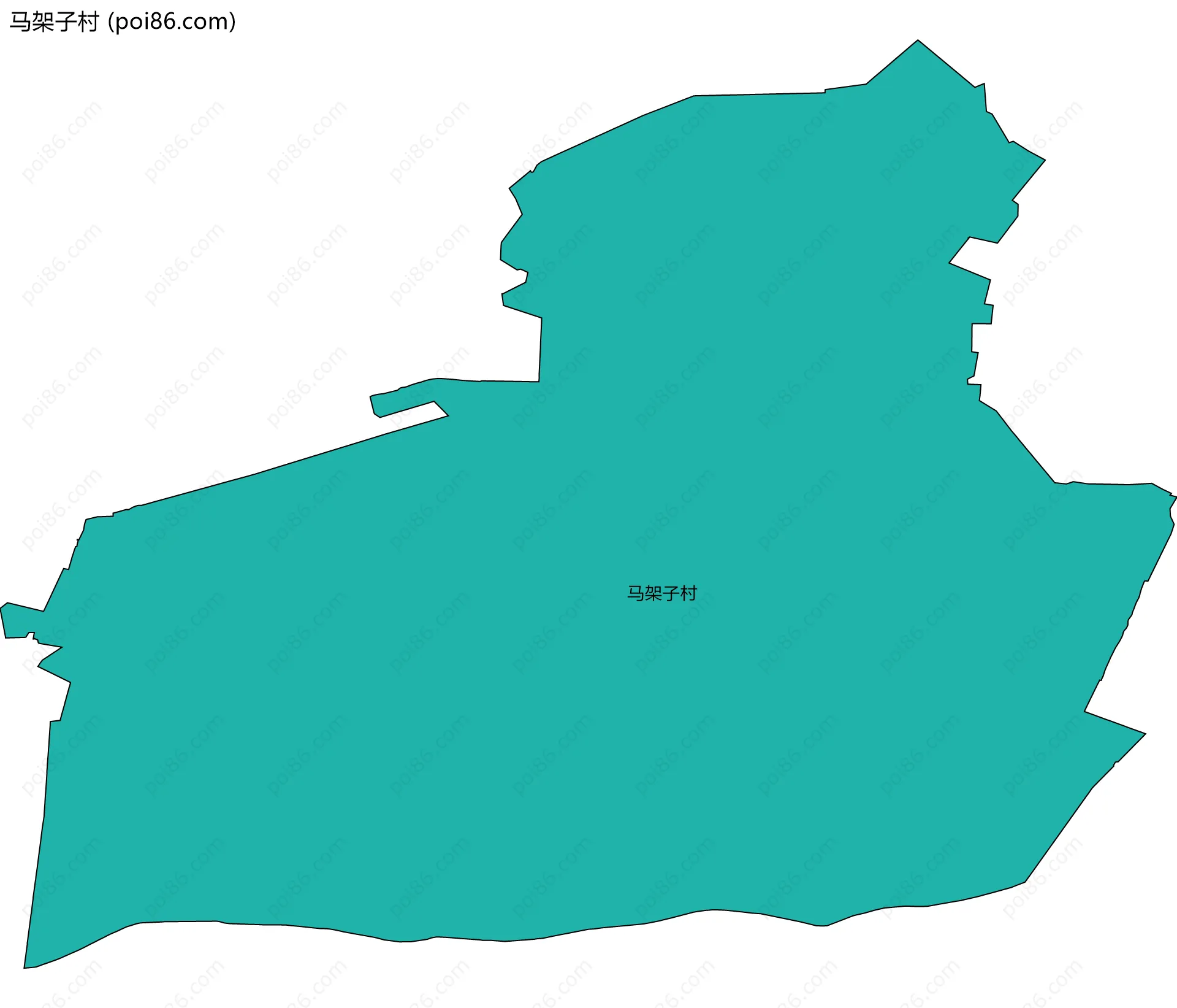马架子村边界地图