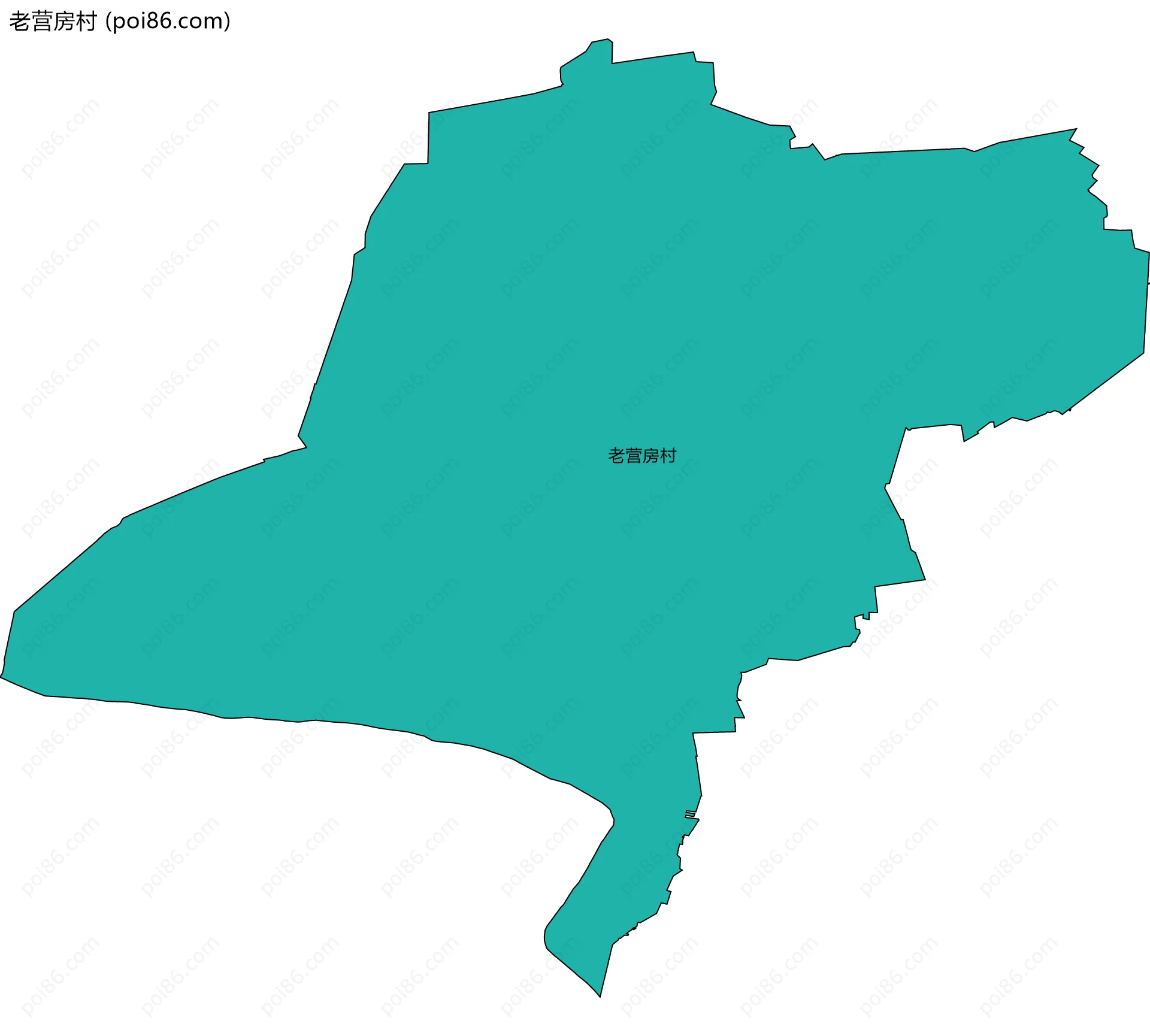 老营房村边界地图