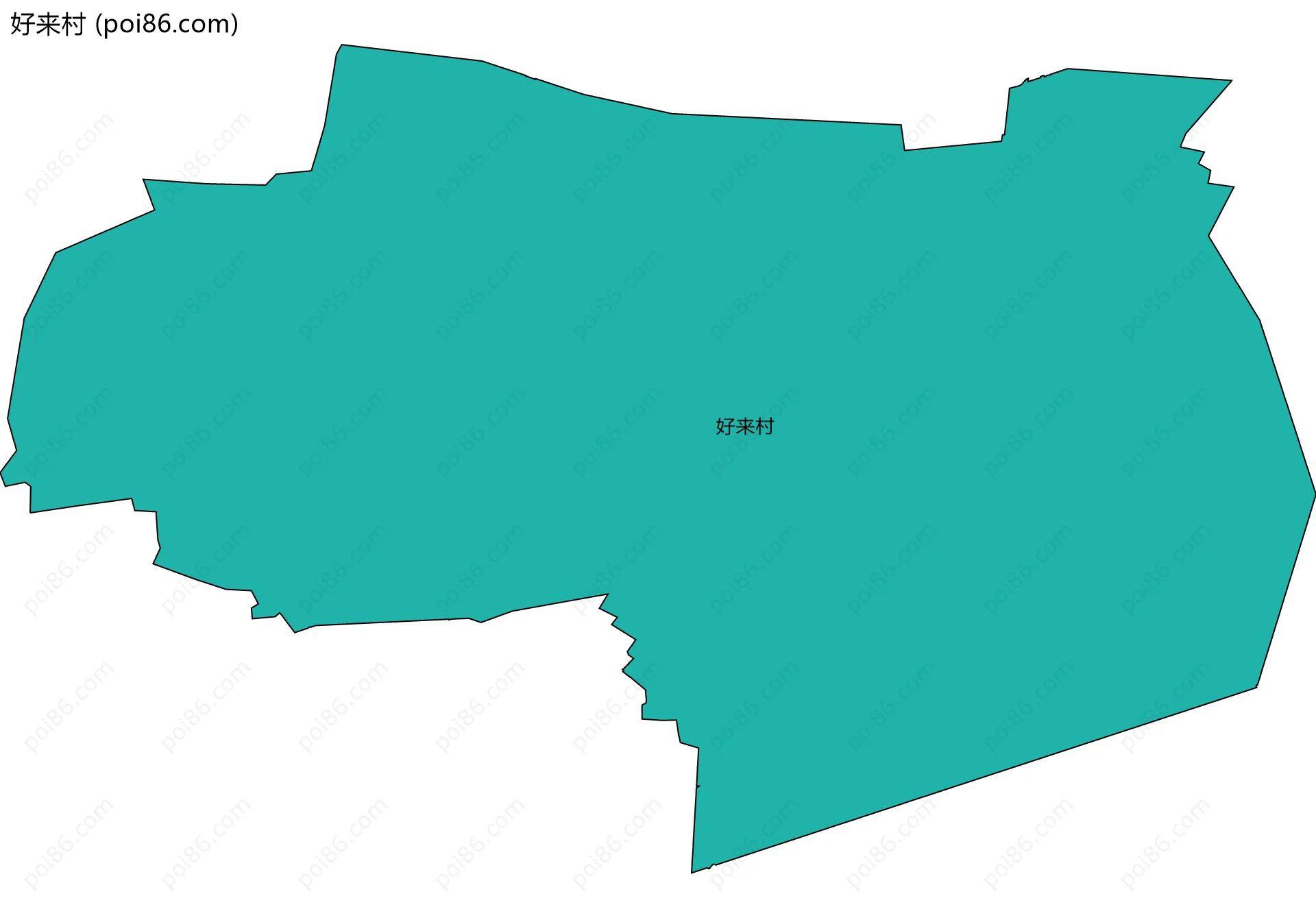 好来村边界地图