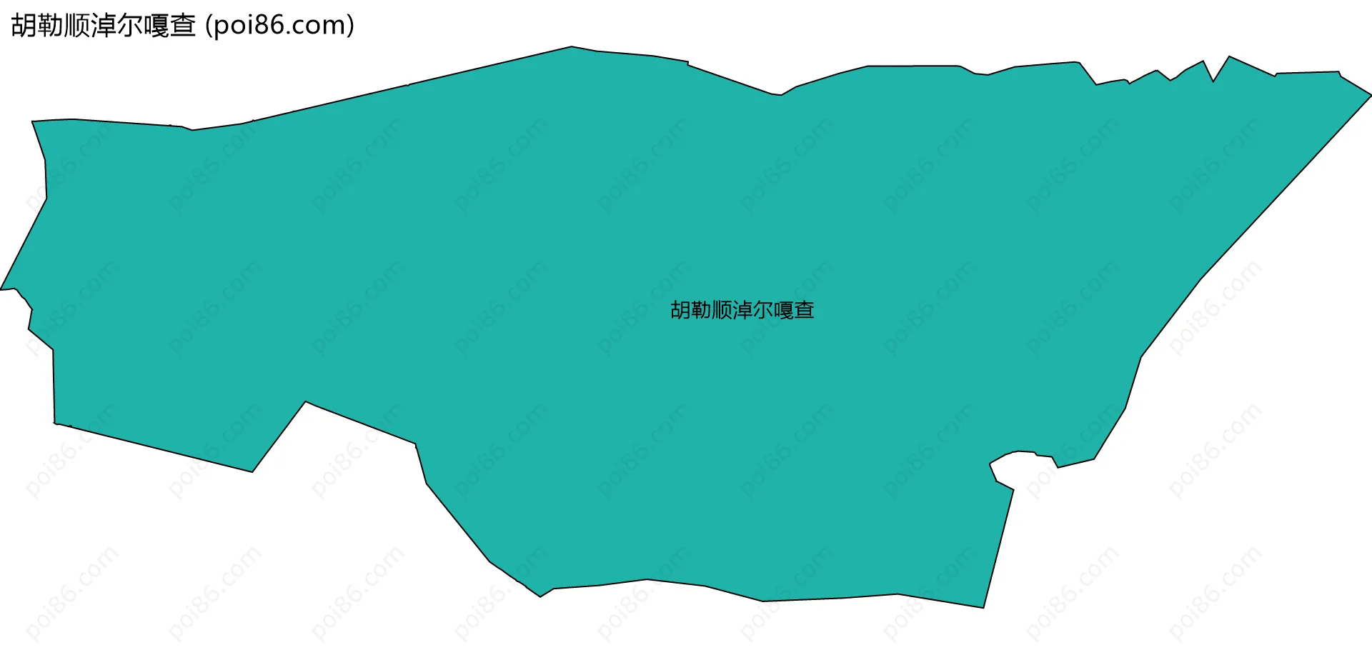 胡勒顺淖尔嘎查边界地图