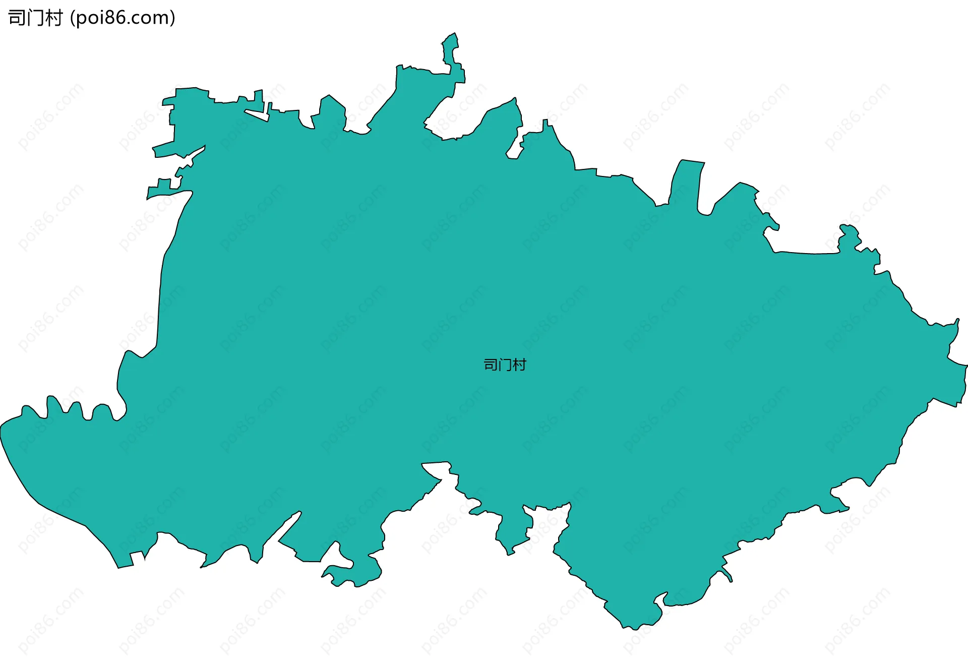 司门村边界地图