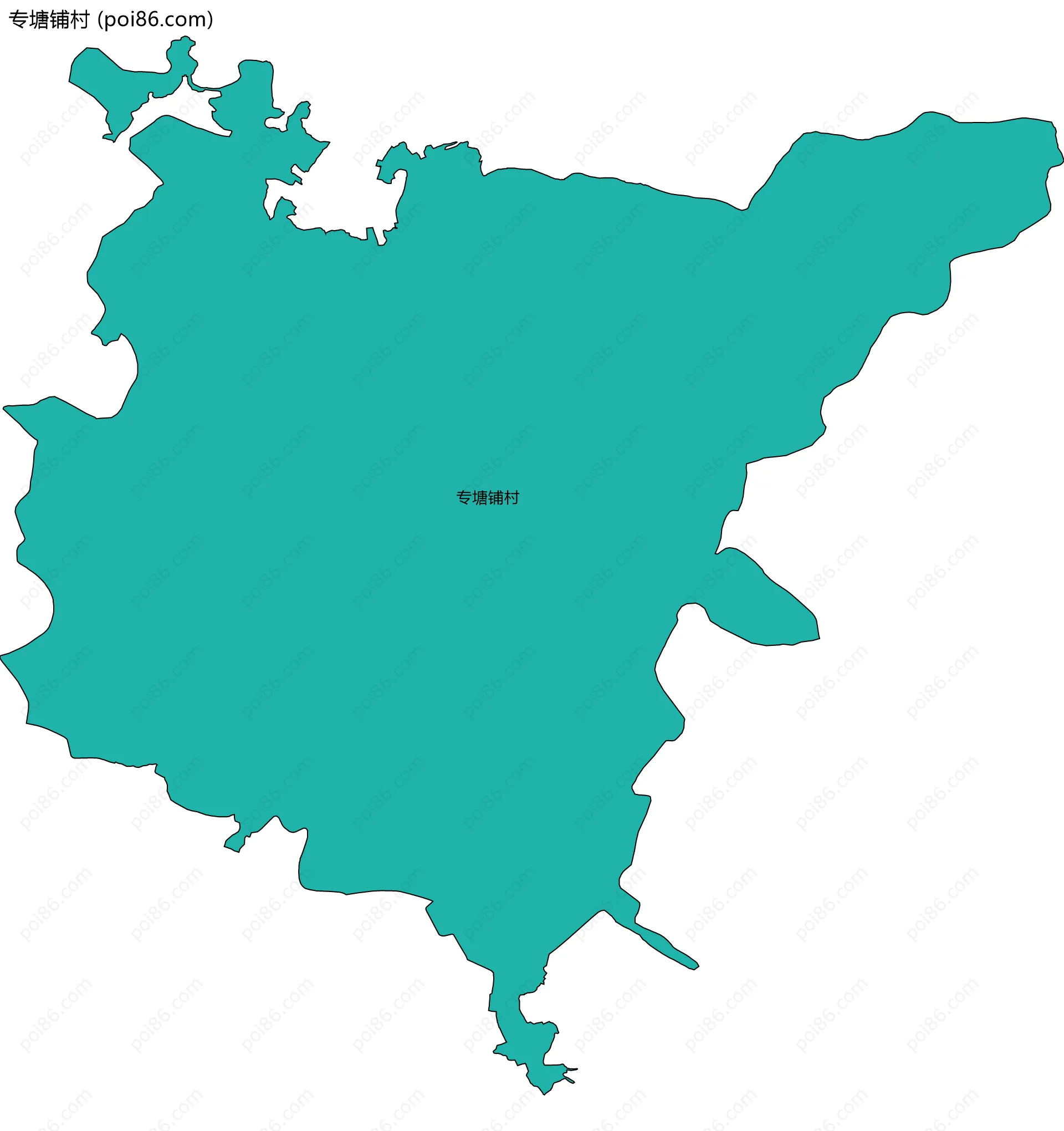 专塘铺村边界地图