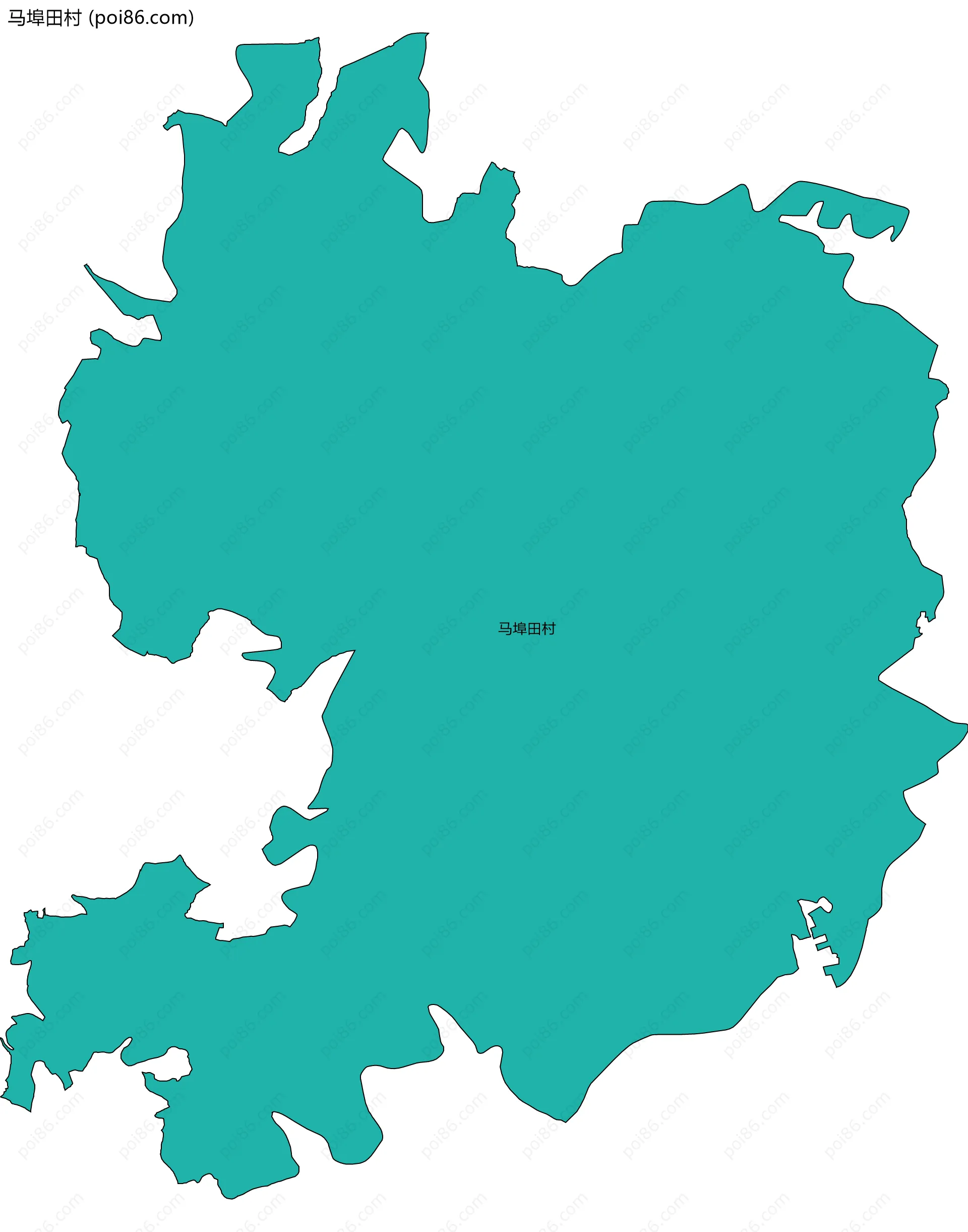 马埠田村边界地图