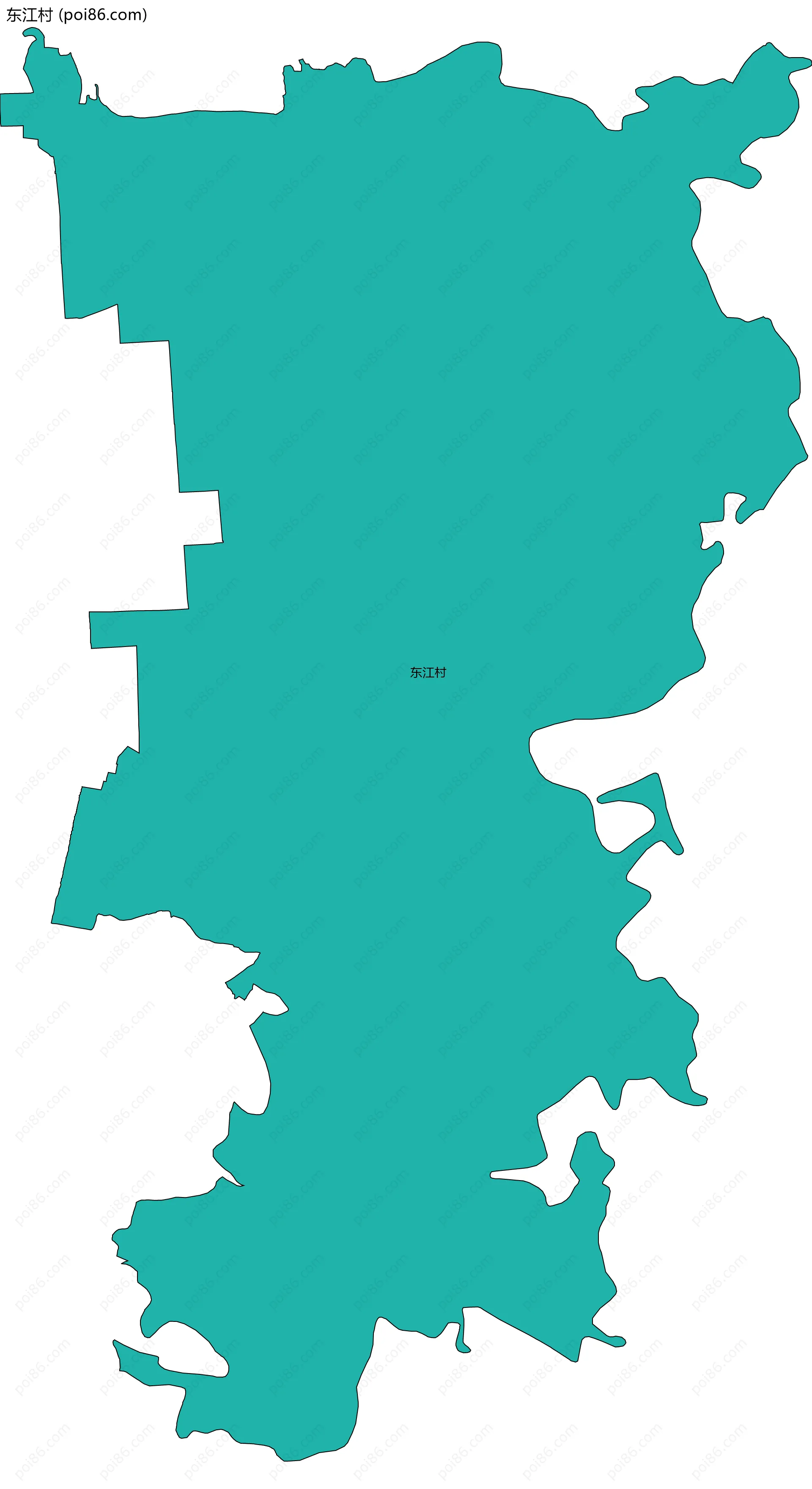东江村边界地图