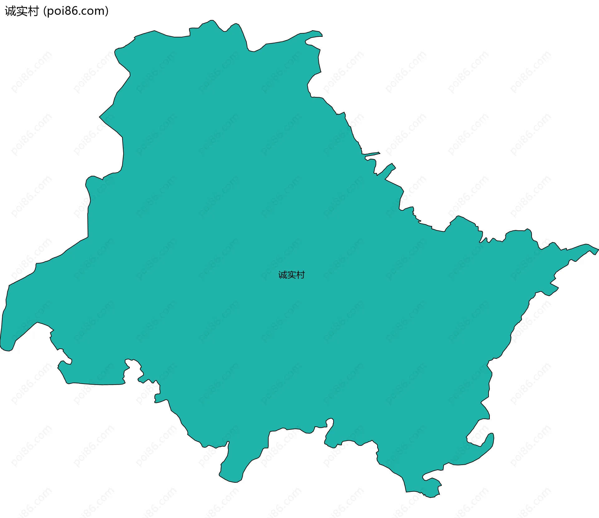 诚实村边界地图