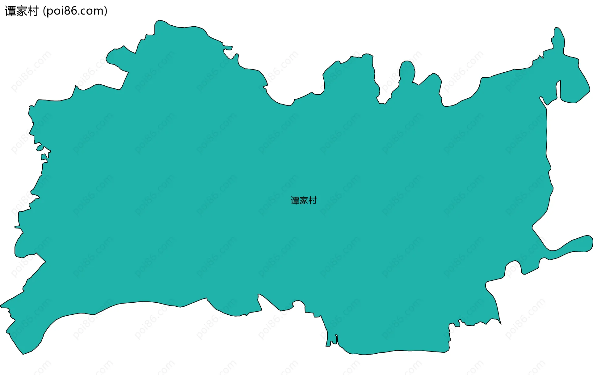 谭家村边界地图