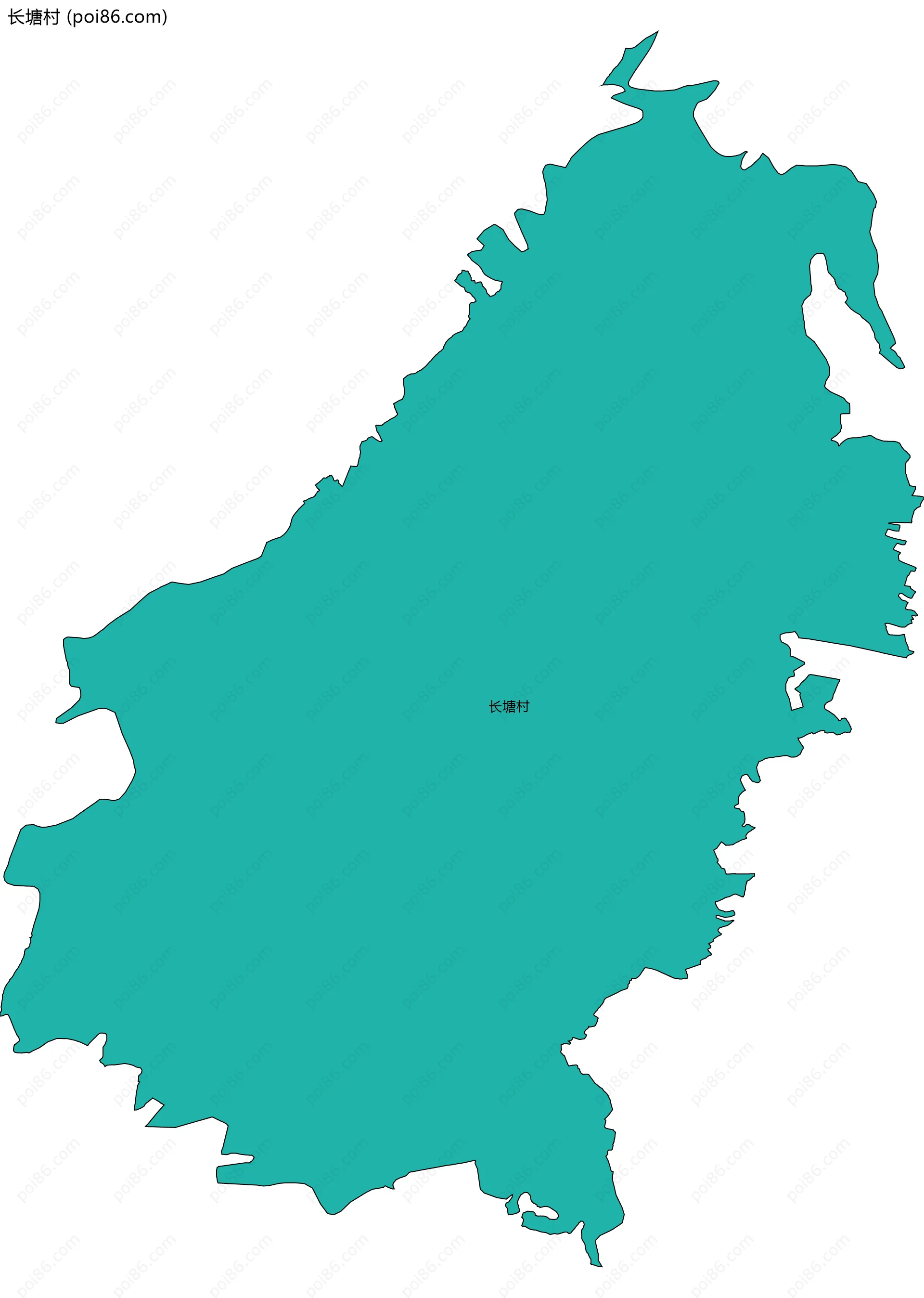 长塘村边界地图