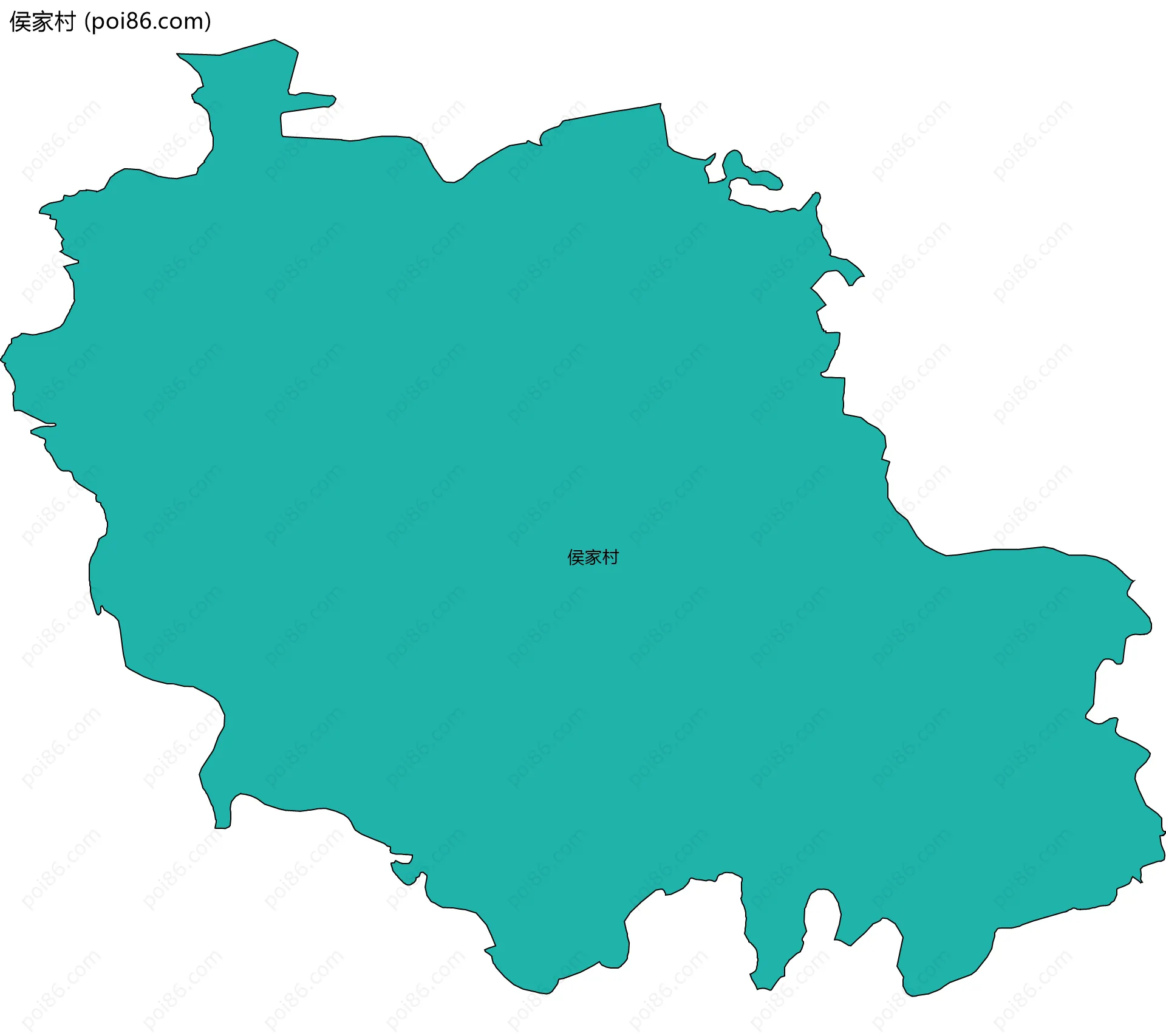 侯家村边界地图