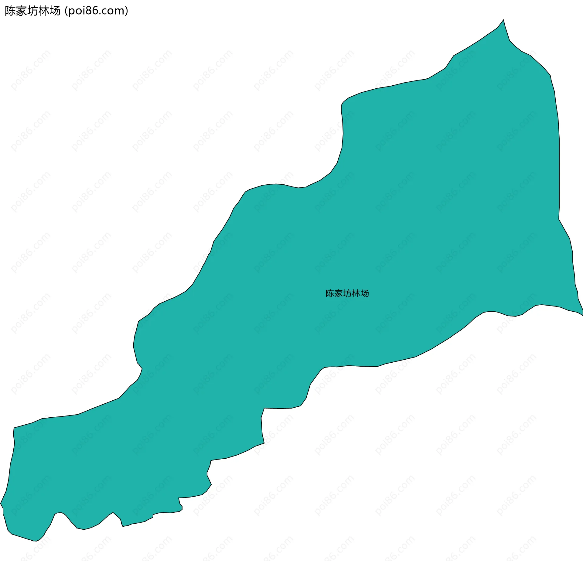 陈家坊林场边界地图
