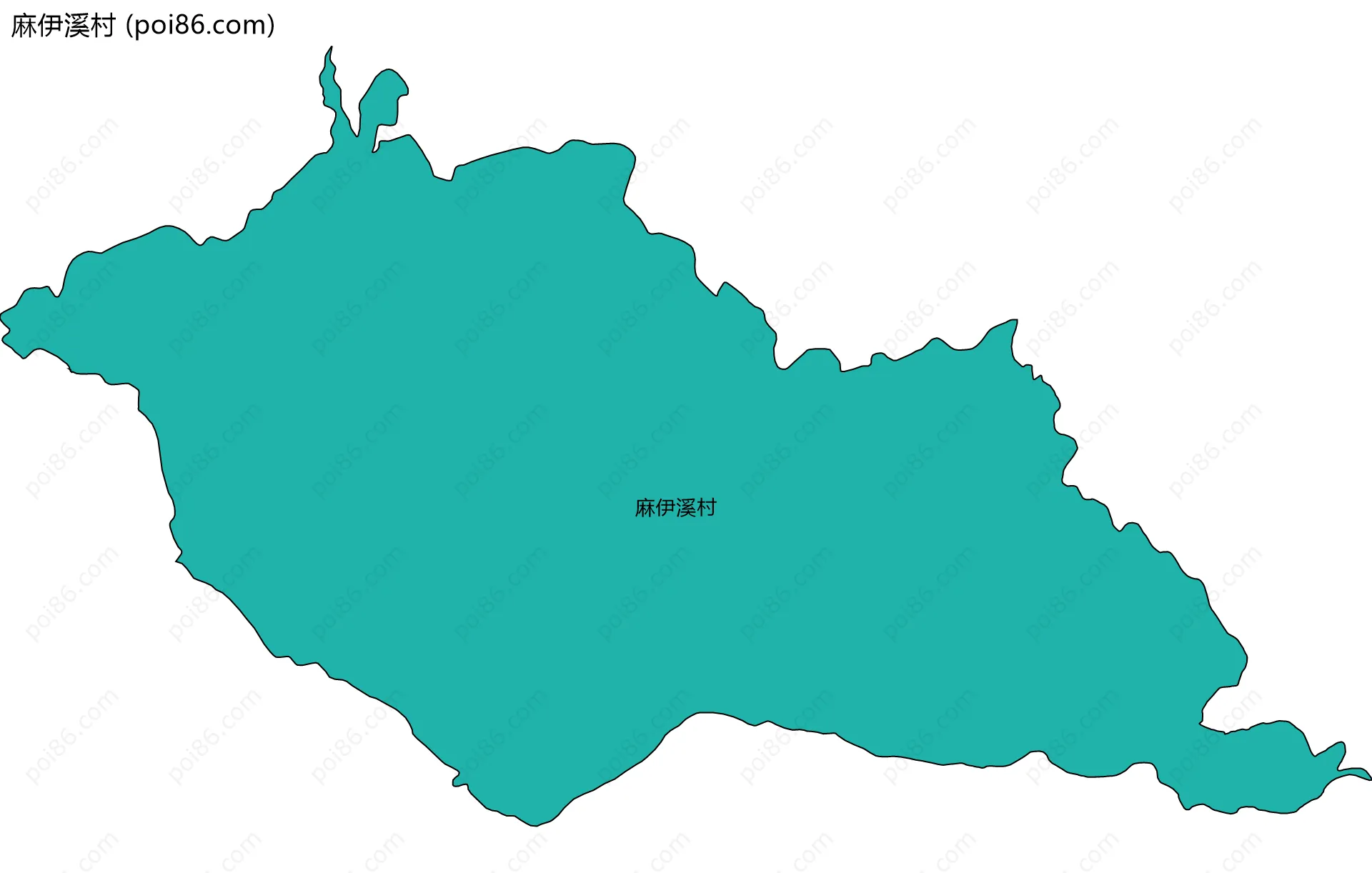 麻伊溪村边界地图