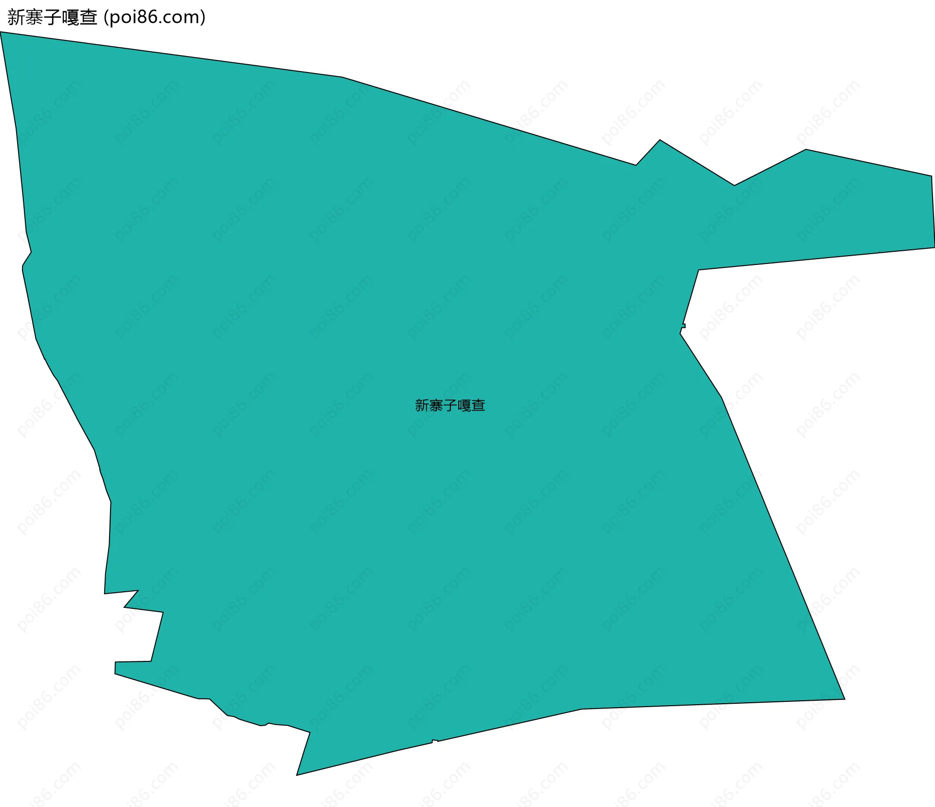 新寨子嘎查边界地图