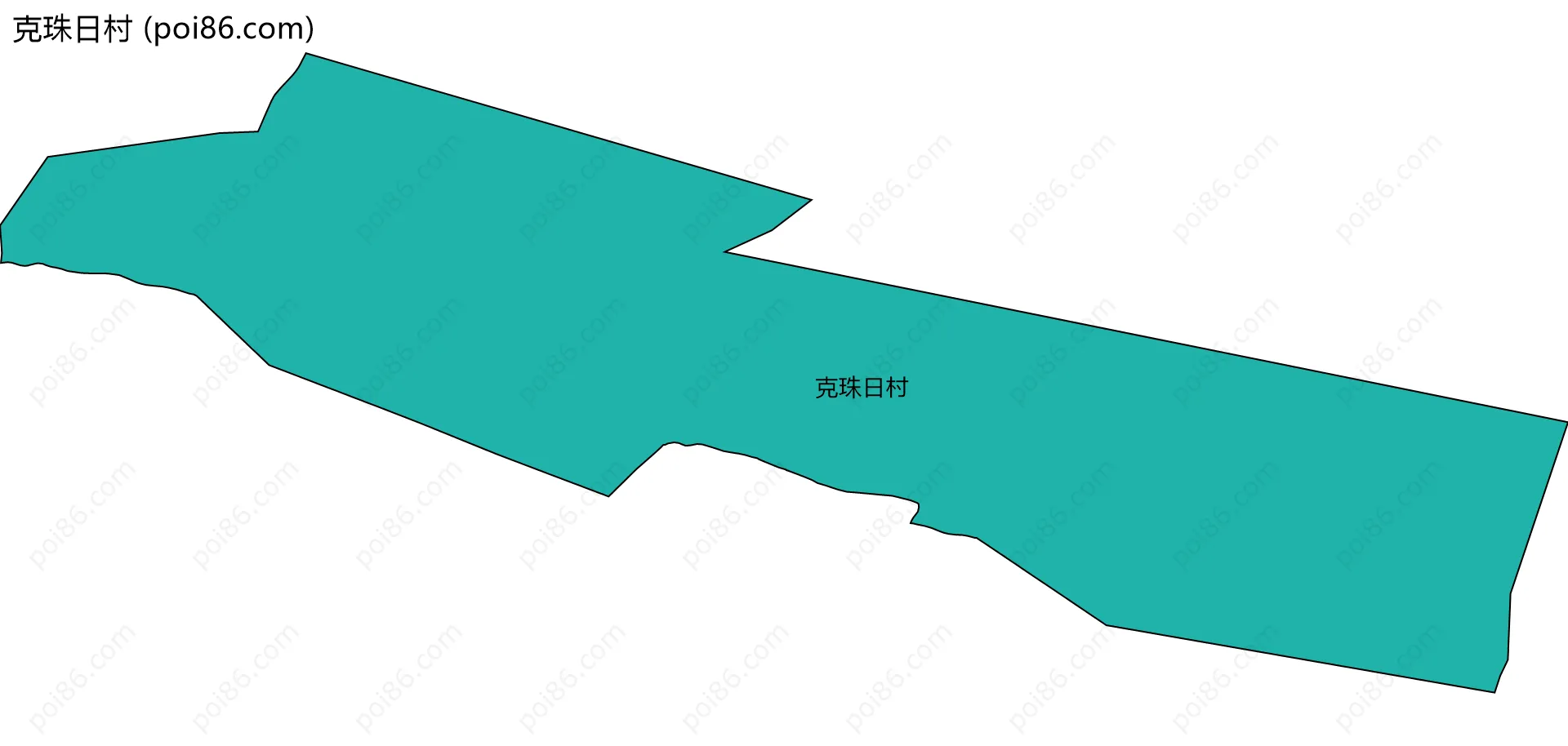 克珠日村边界地图