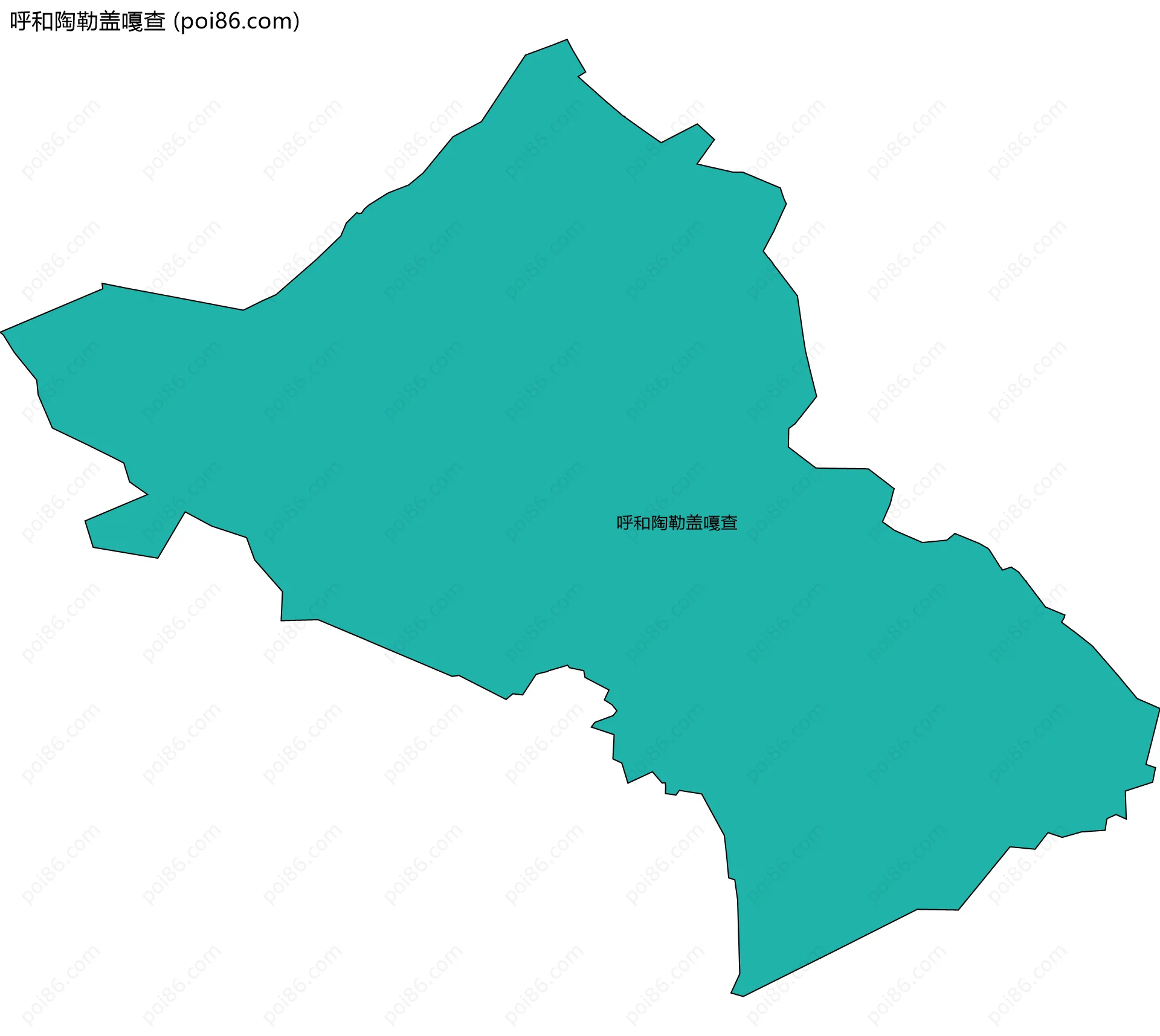 呼和陶勒盖嘎查边界地图