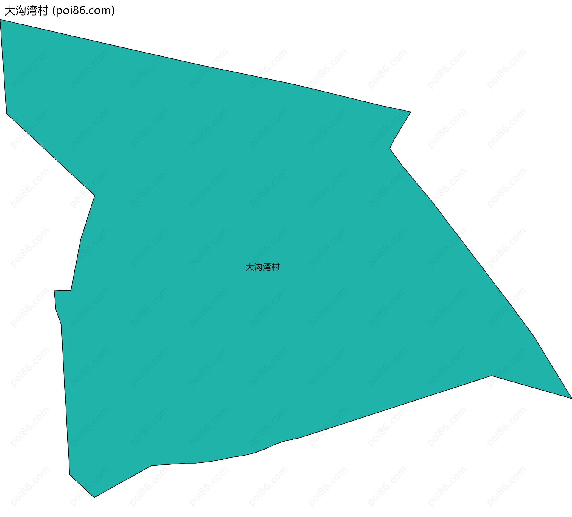 大沟湾村边界地图