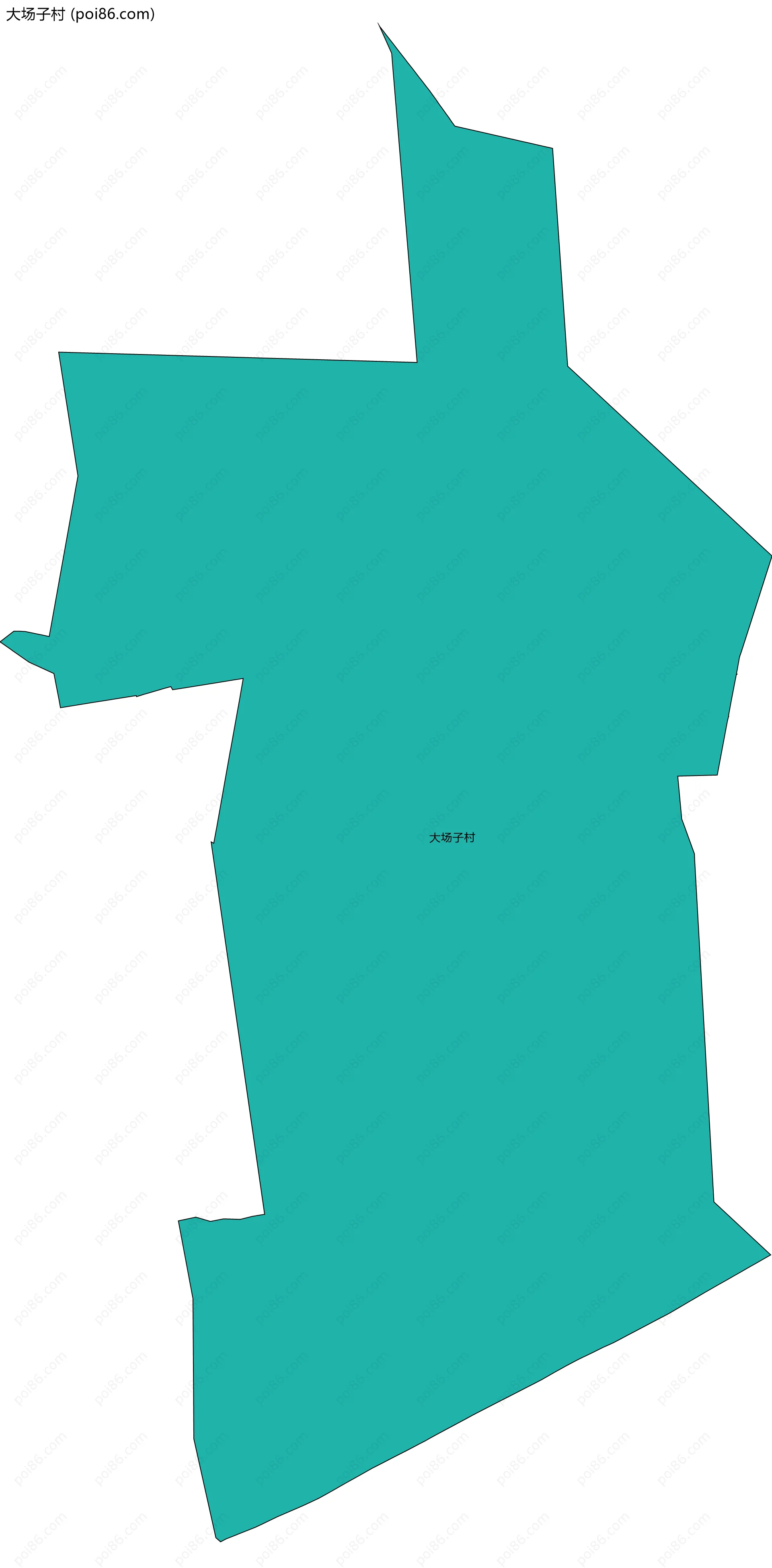 大场子村边界地图